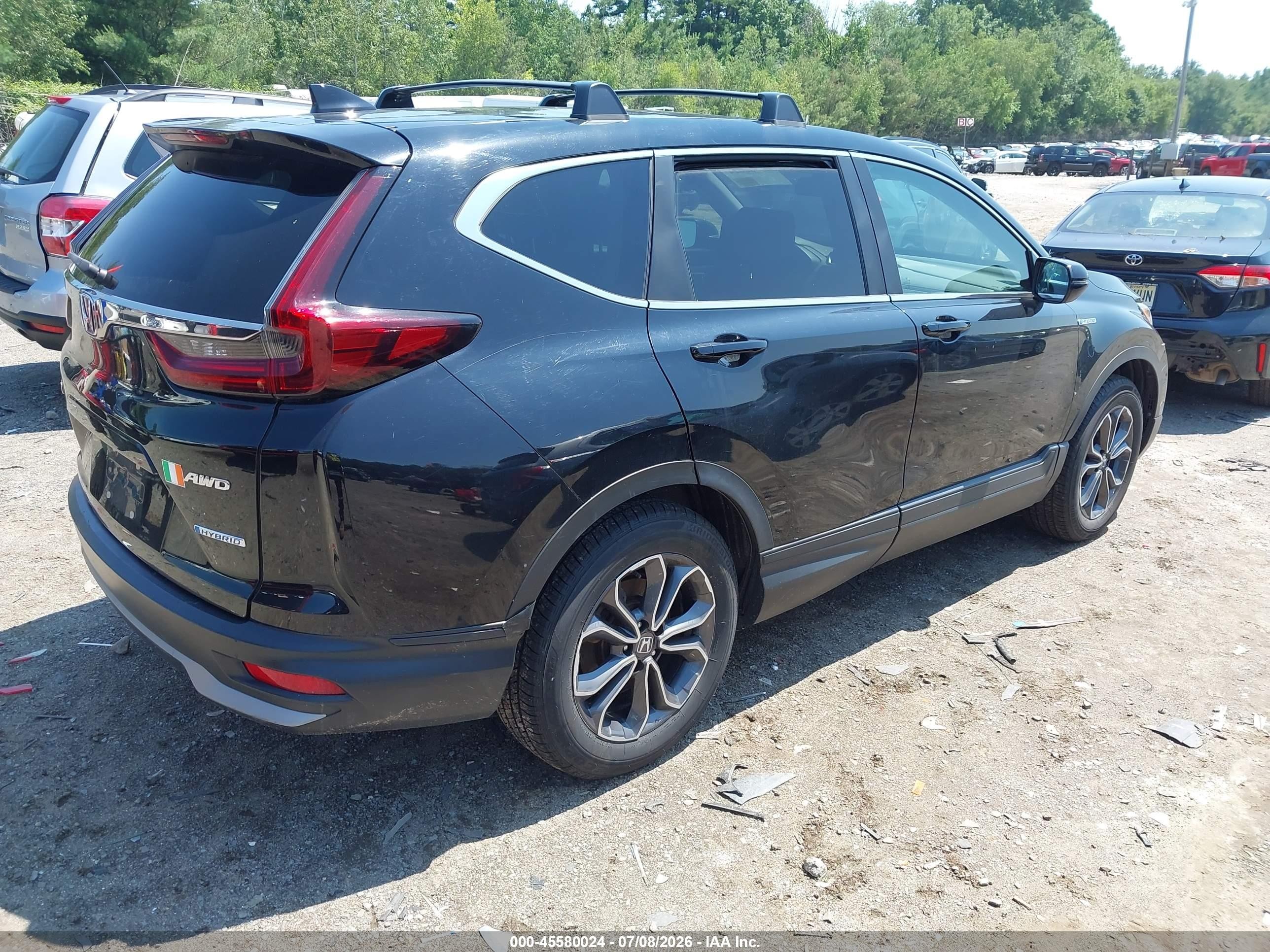 2020 Honda Cr-v Hybrid Ex-l Black vin: 7FART6H89LE009897