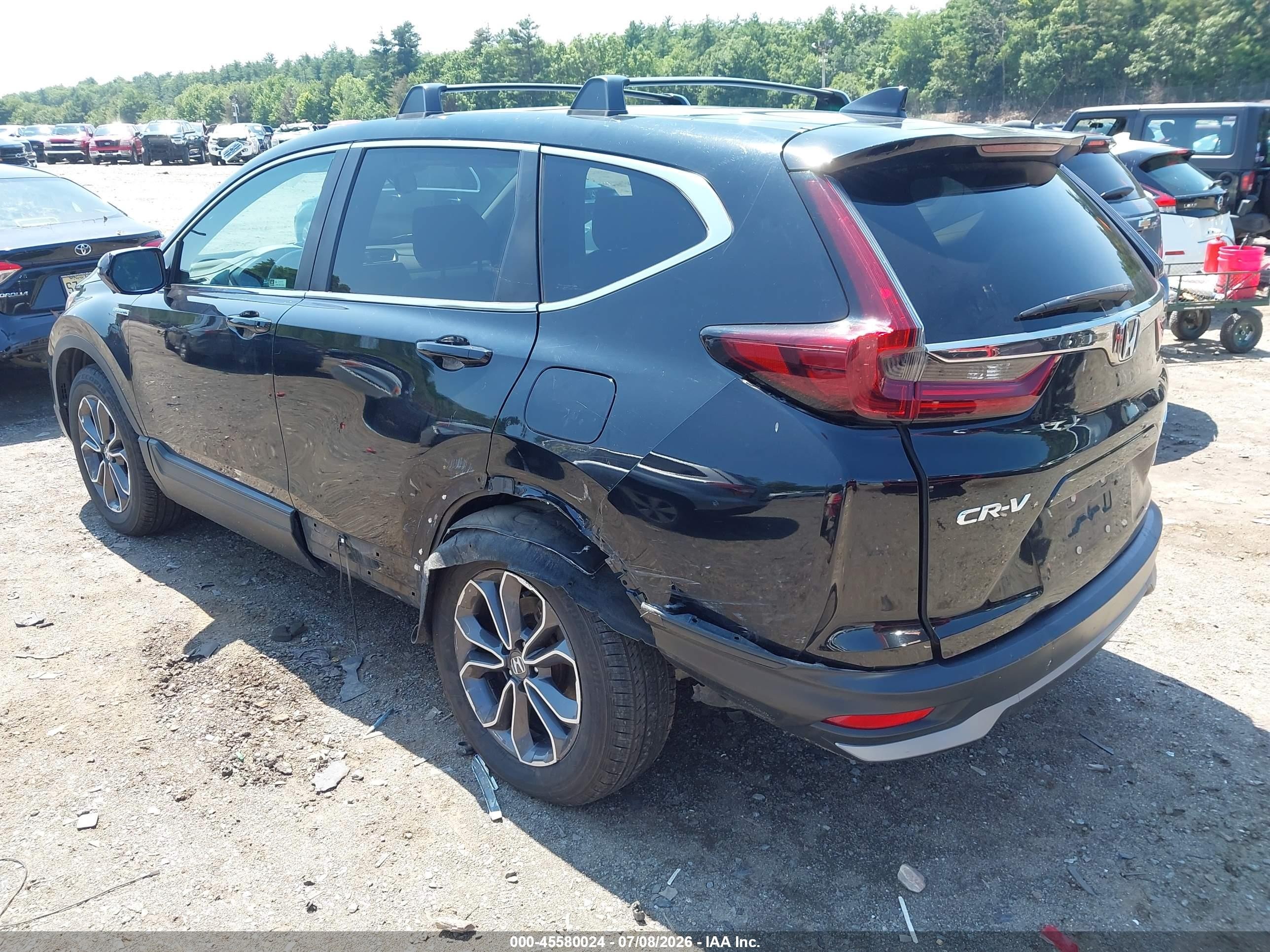 2020 Honda Cr-v Hybrid Ex-l Black vin: 7FART6H89LE009897