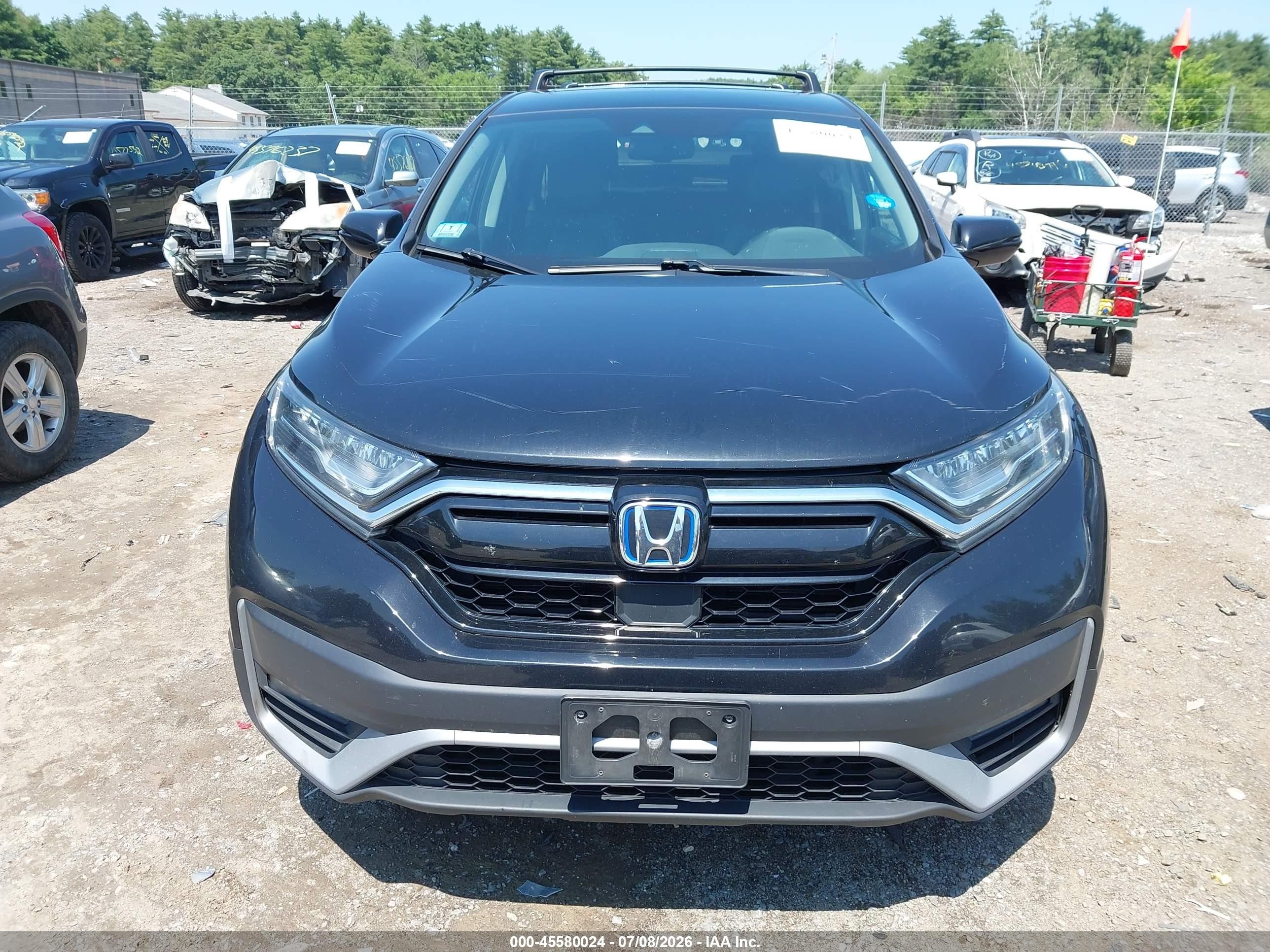 2020 Honda Cr-v Hybrid Ex-l Black vin: 7FART6H89LE009897