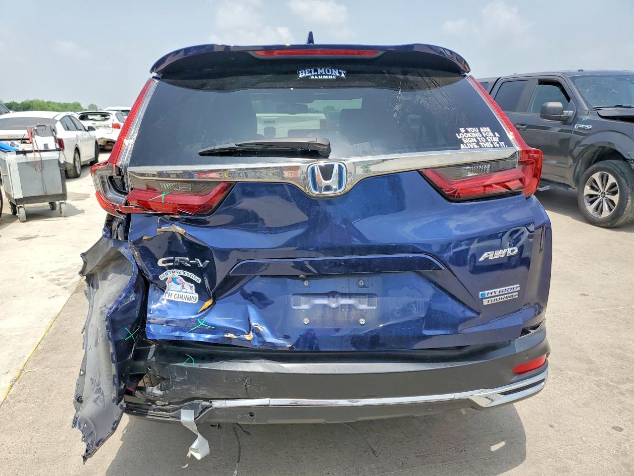 2020 Honda Cr-v Touring Blue vin: 7FART6H92LE017171