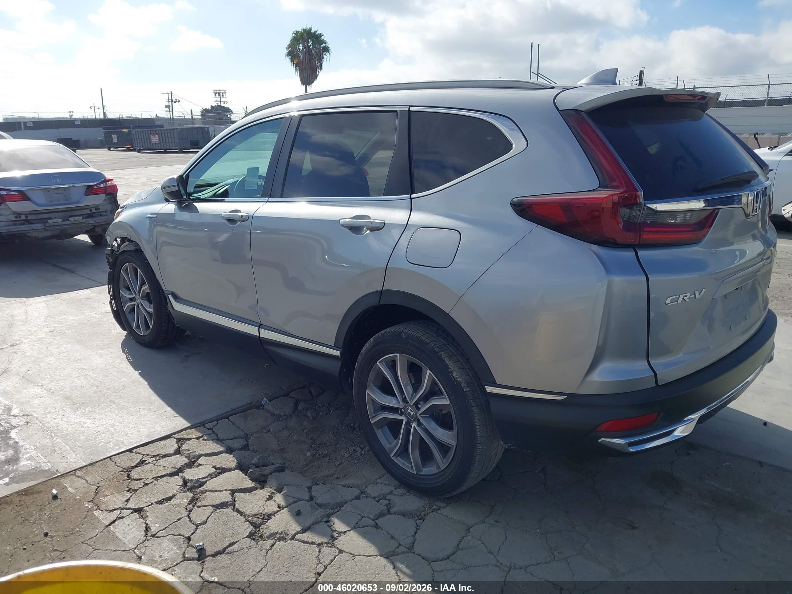 2020 Honda Cr-v Hybrid Touring Silver vin: 7FART6H93LE018541