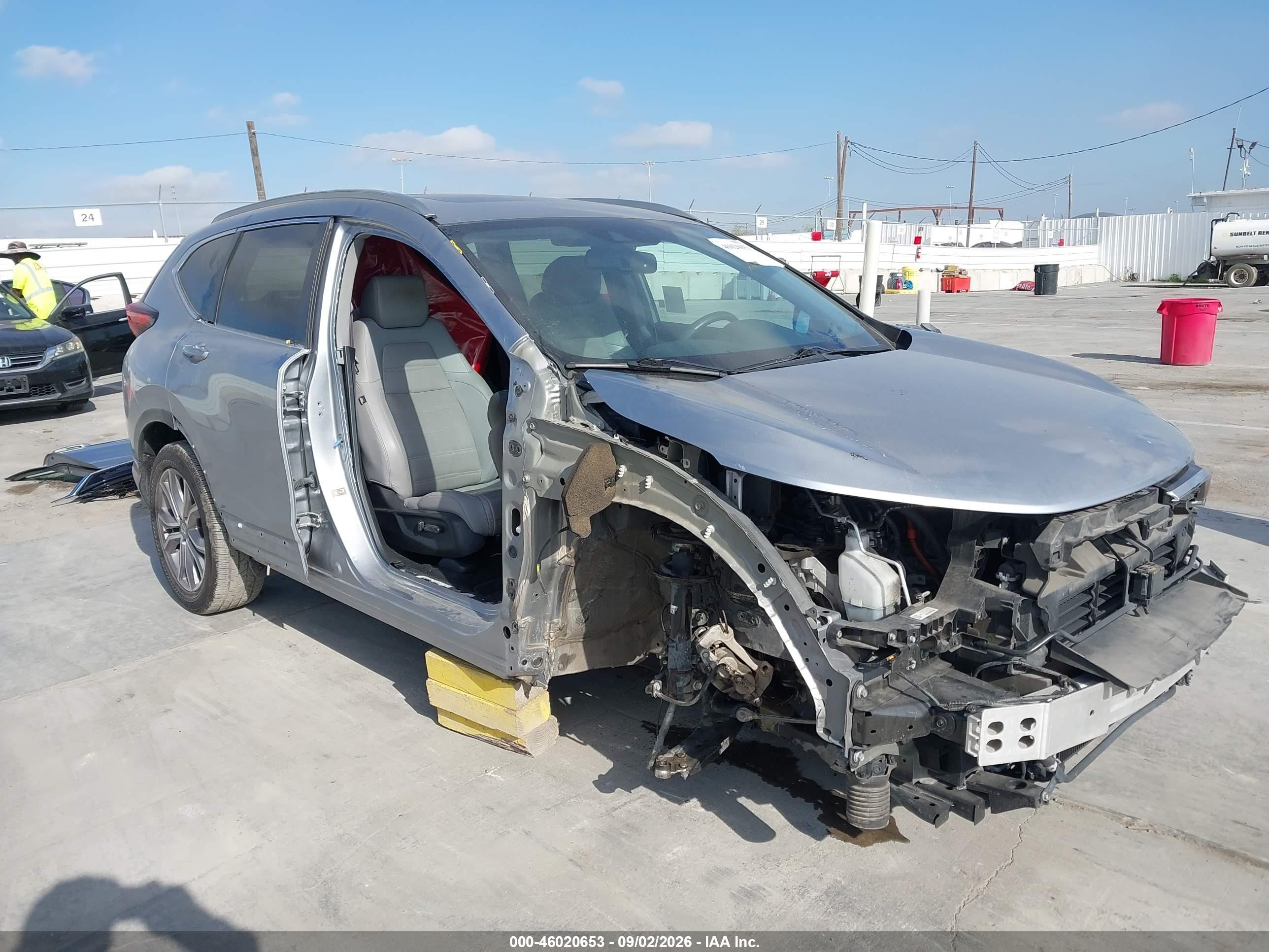 2020 Honda Cr-v Hybrid Touring Silver vin: 7FART6H93LE018541