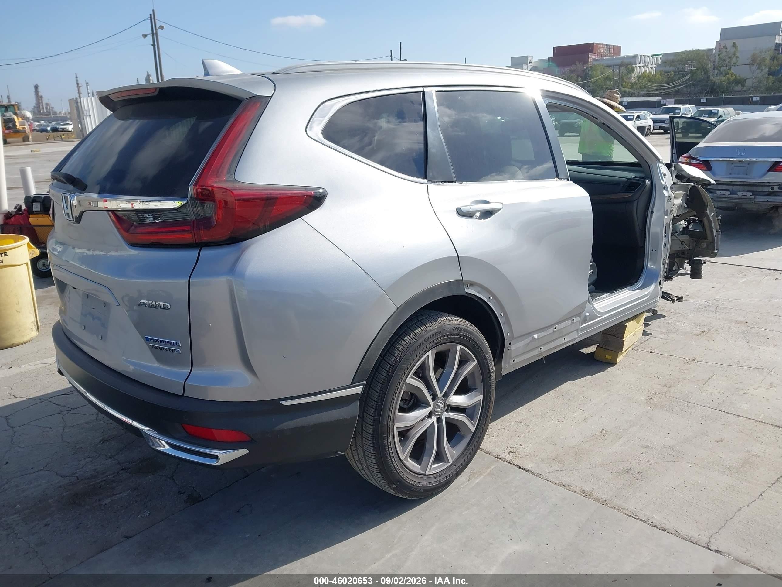 2020 Honda Cr-v Hybrid Touring Silver vin: 7FART6H93LE018541
