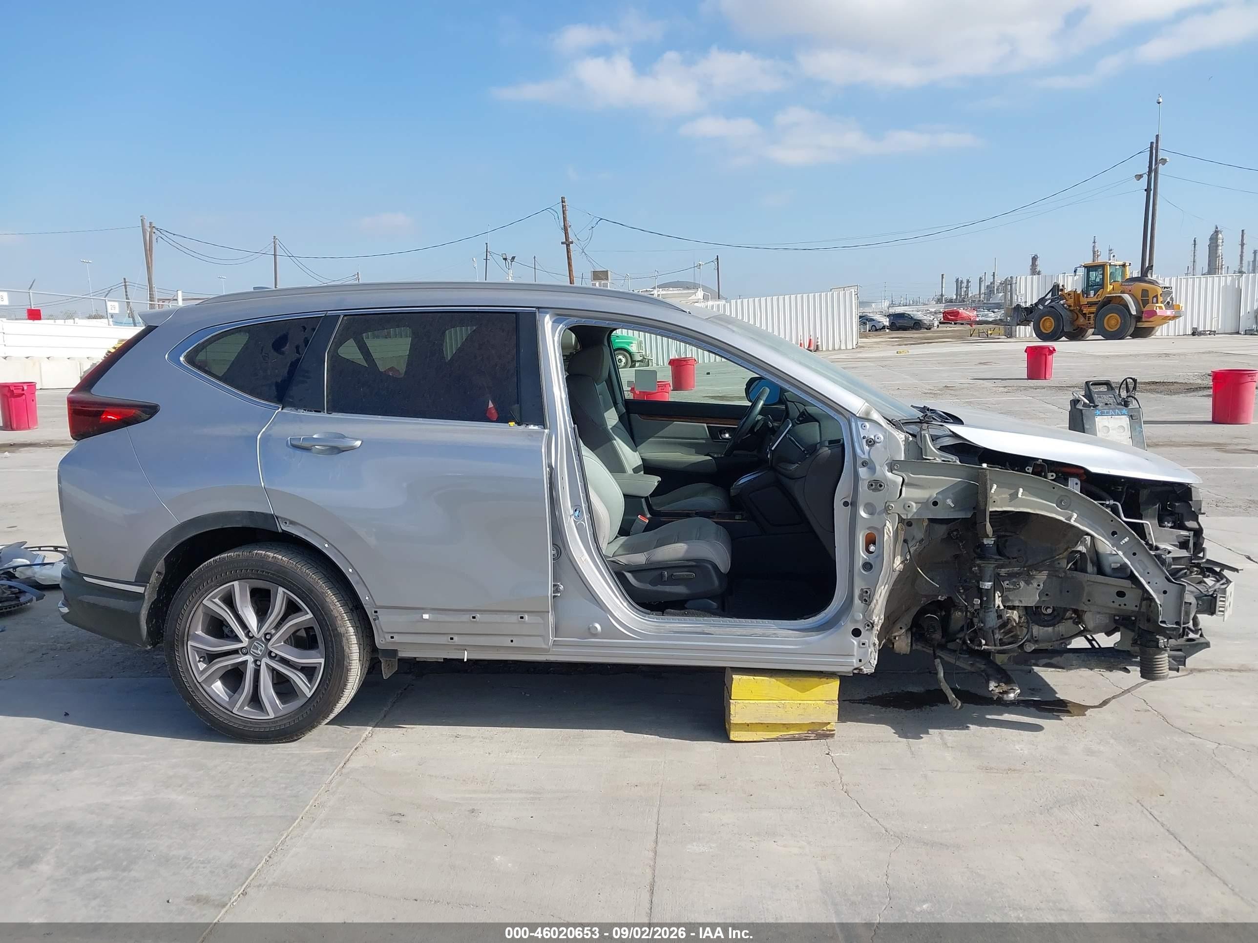 2020 Honda Cr-v Hybrid Touring Silver vin: 7FART6H93LE018541