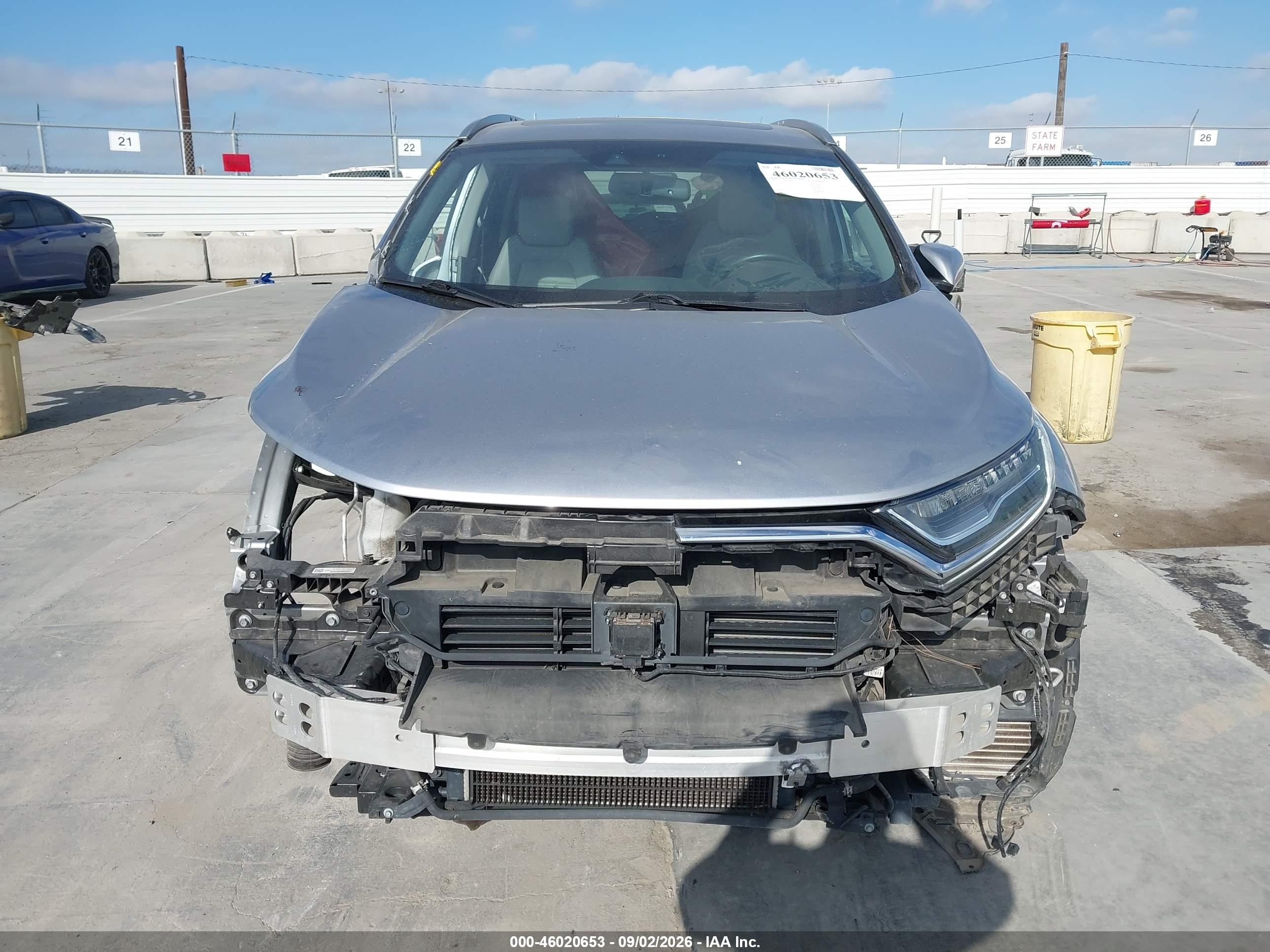 2020 Honda Cr-v Hybrid Touring Silver vin: 7FART6H93LE018541