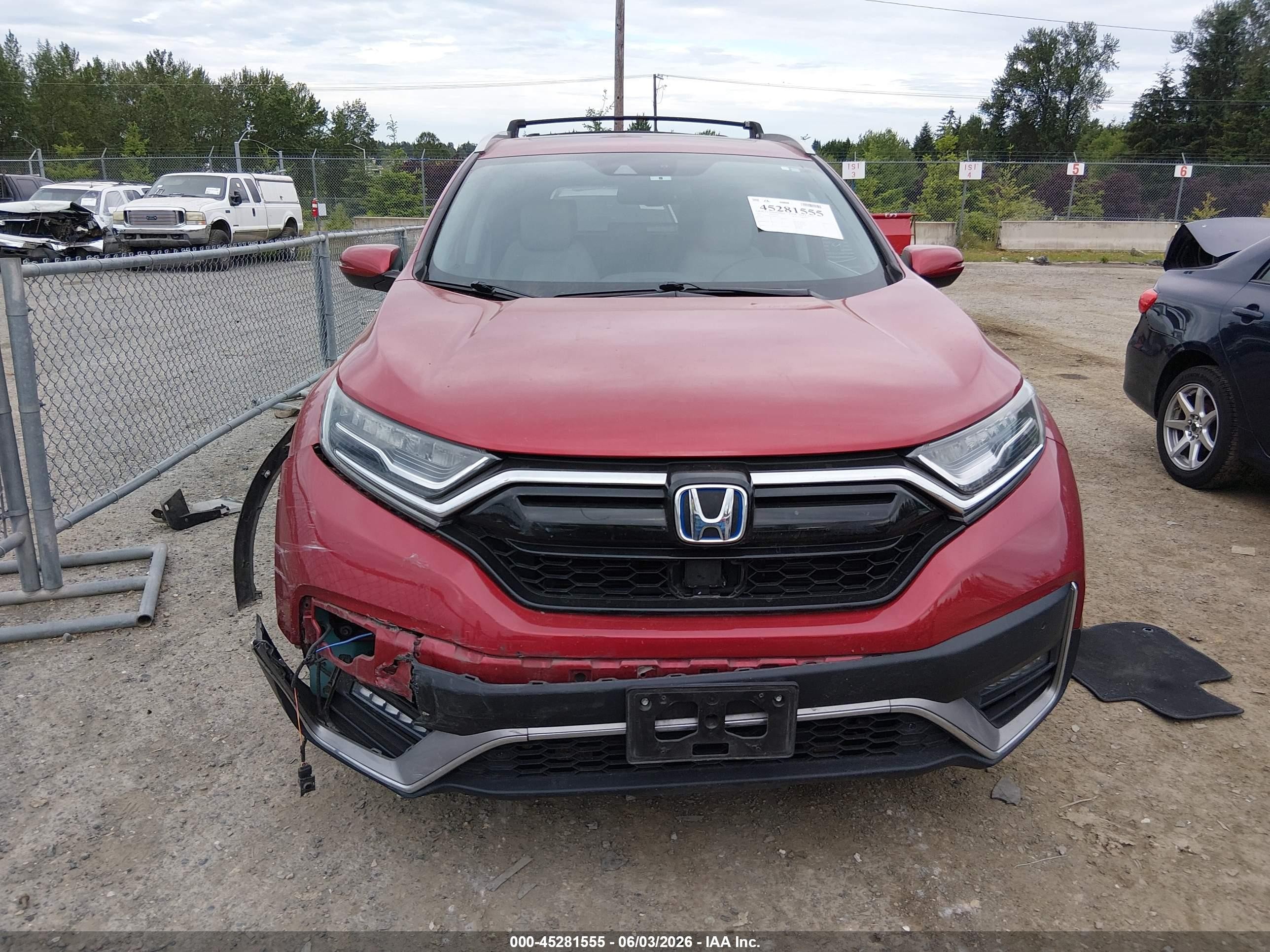 2021 Honda Cr-v Hybrid Touring Purple vin: 7FART6H93ME025233