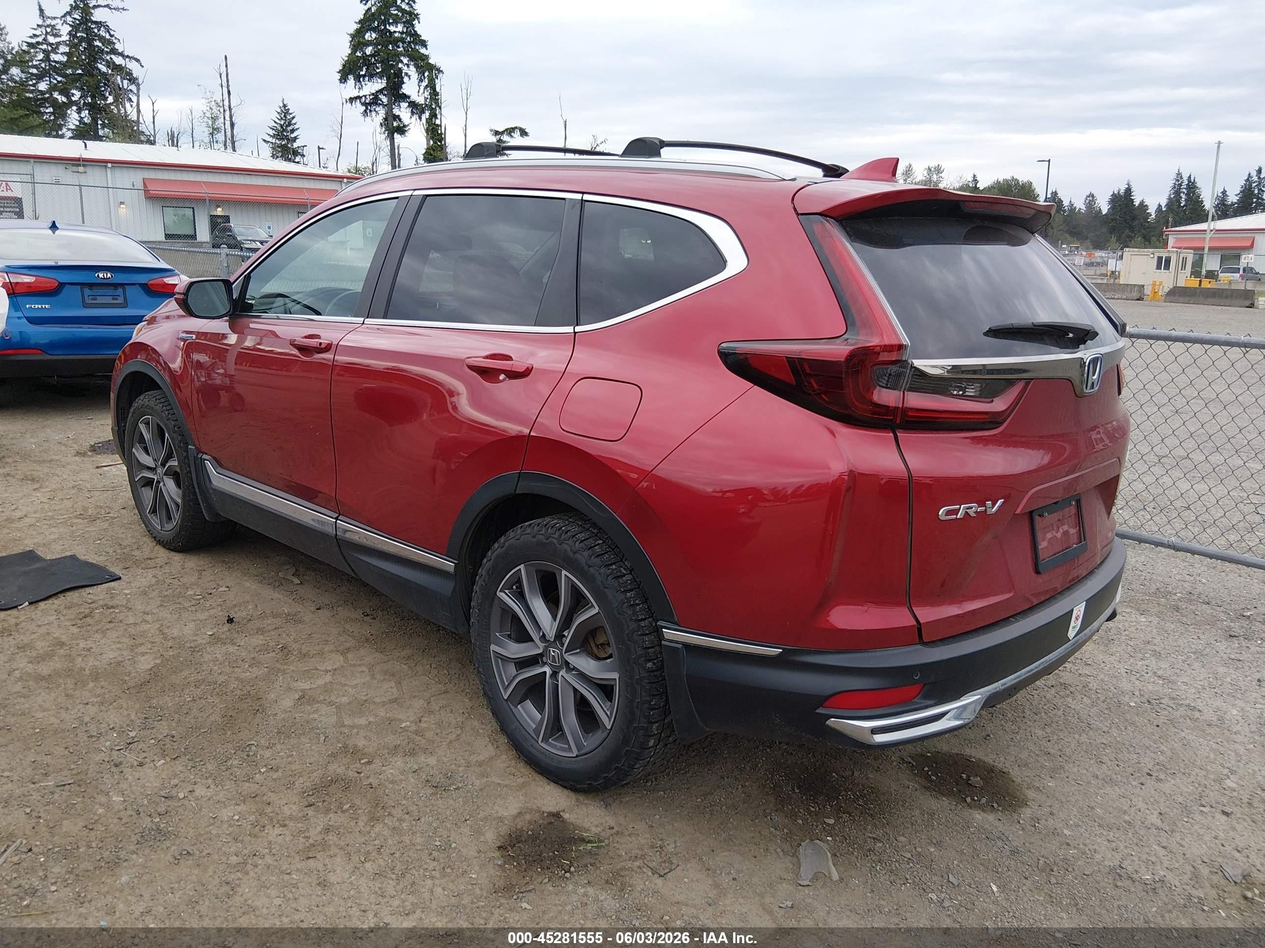 2021 Honda Cr-v Hybrid Touring Purple vin: 7FART6H93ME025233