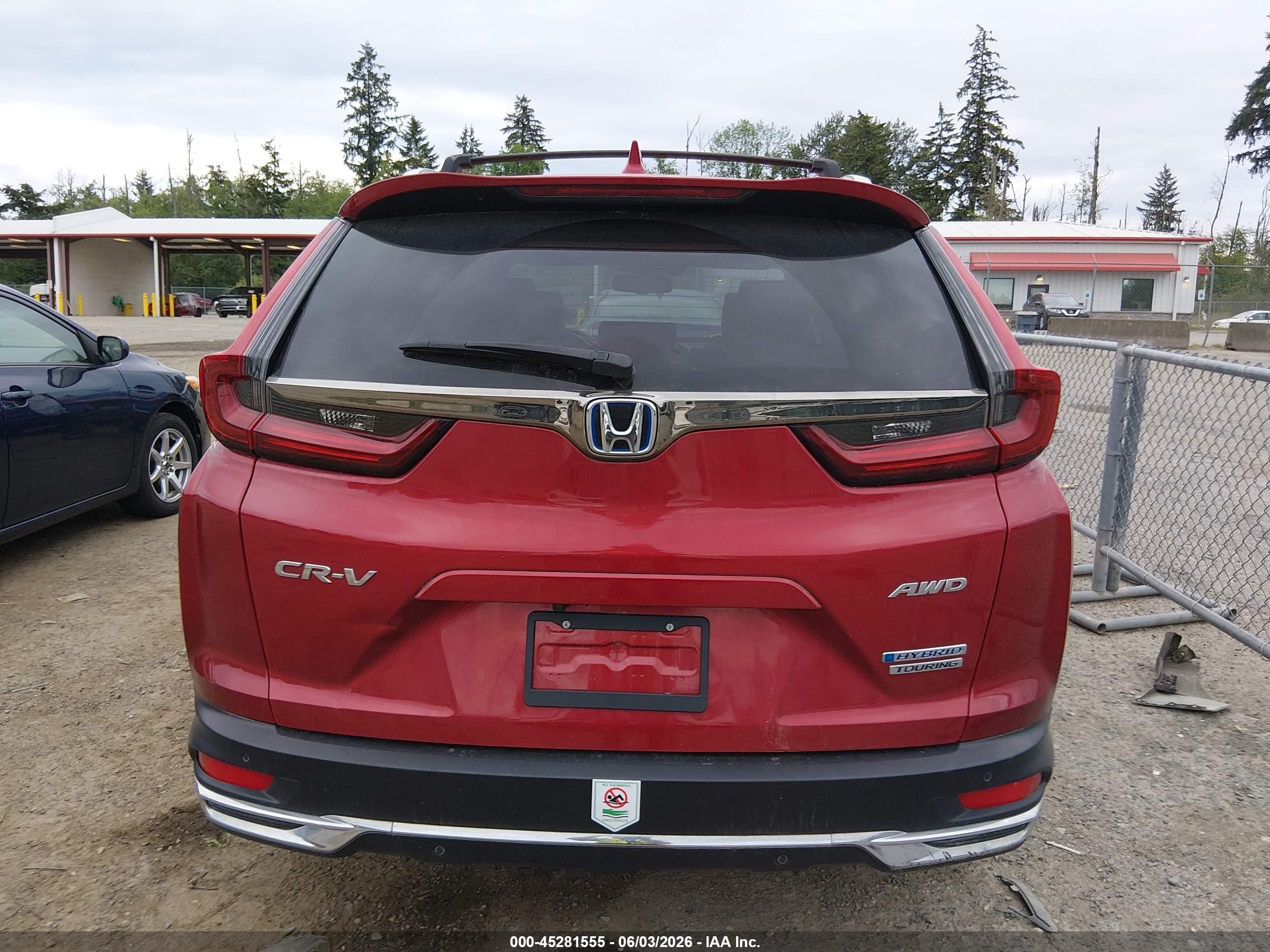 2021 Honda Cr-v Hybrid Touring Purple vin: 7FART6H93ME025233