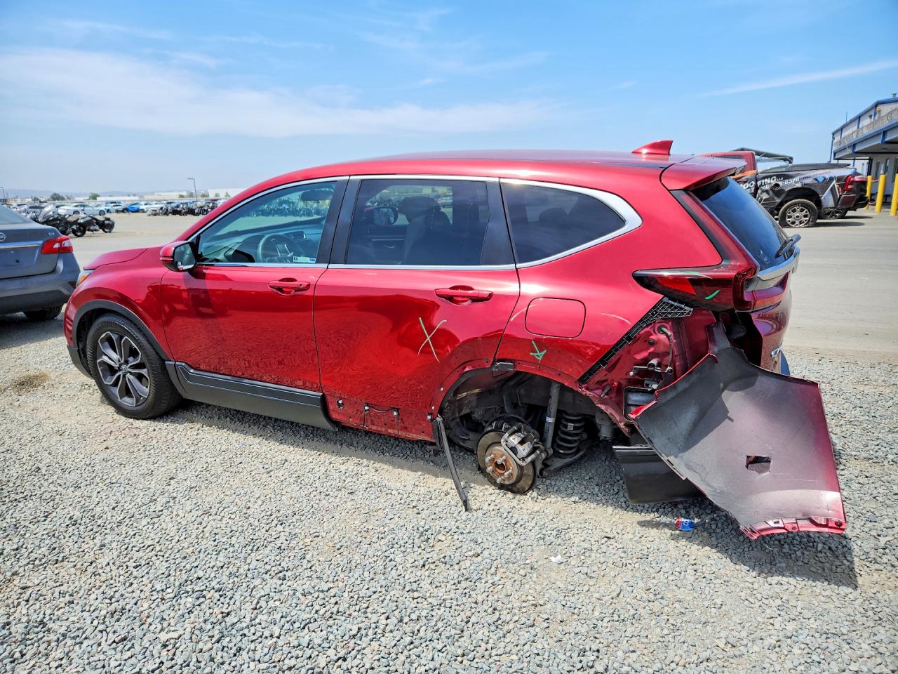 2020 Honda Cr-v Ex Red vin: 7FARW1H50LE018391