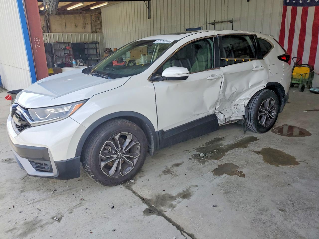 2021 Honda Cr-v Ex White vin: 7FARW1H51ME001116