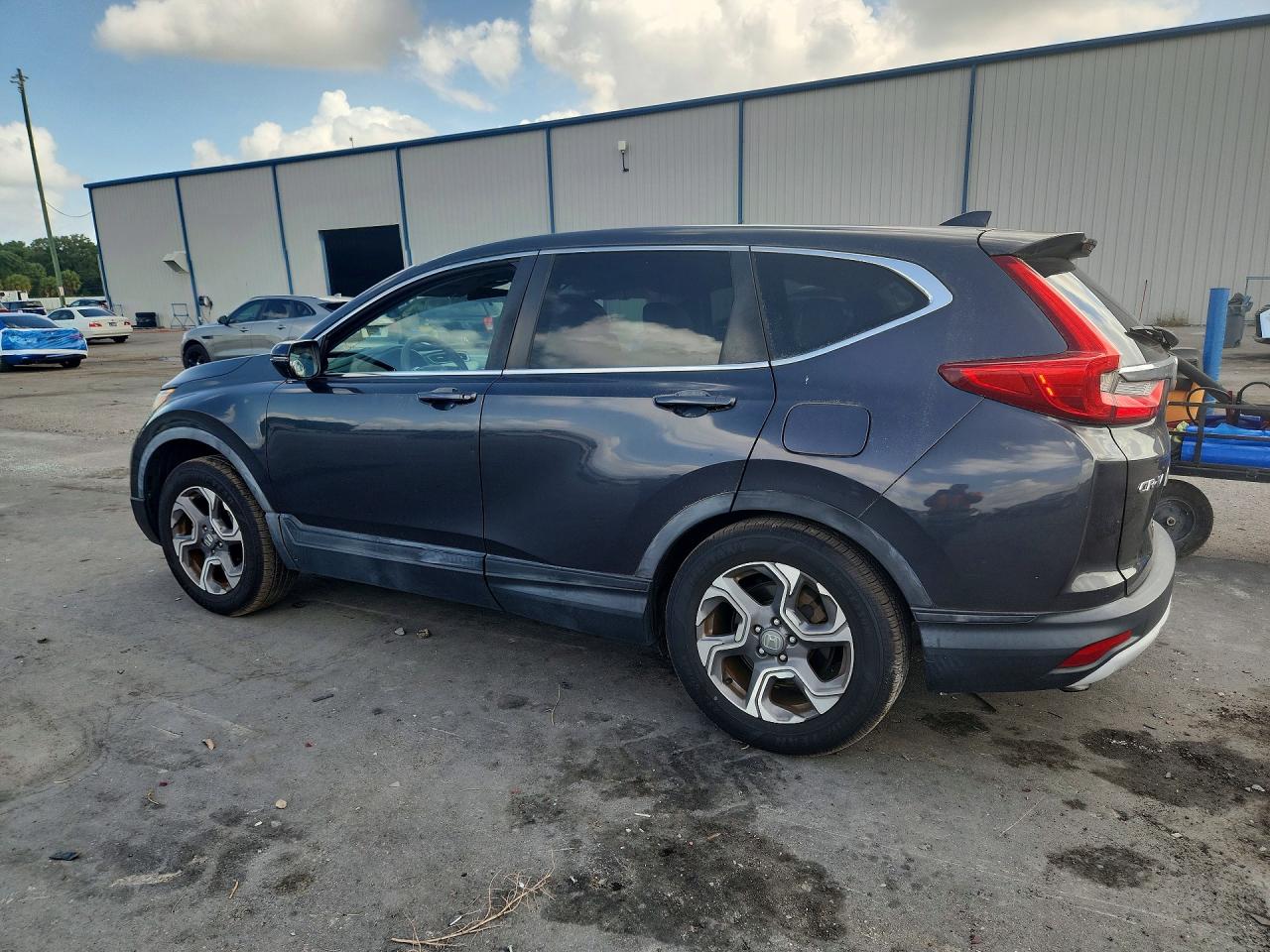 2017 Honda Cr-v Ex Gray vin: 7FARW1H52HE020506