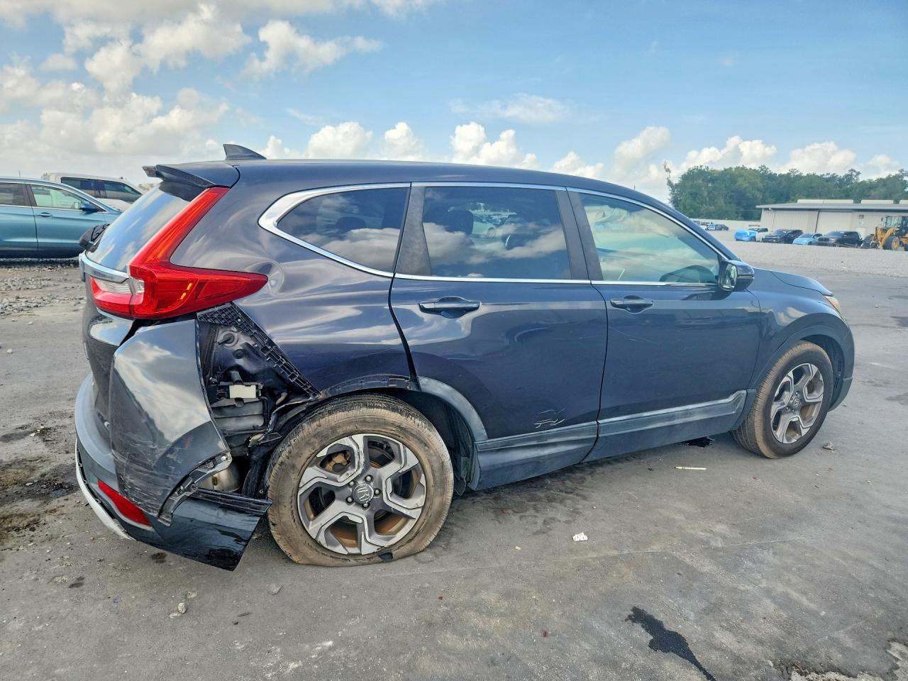 2017 Honda Cr-v Ex Gray vin: 7FARW1H52HE020506