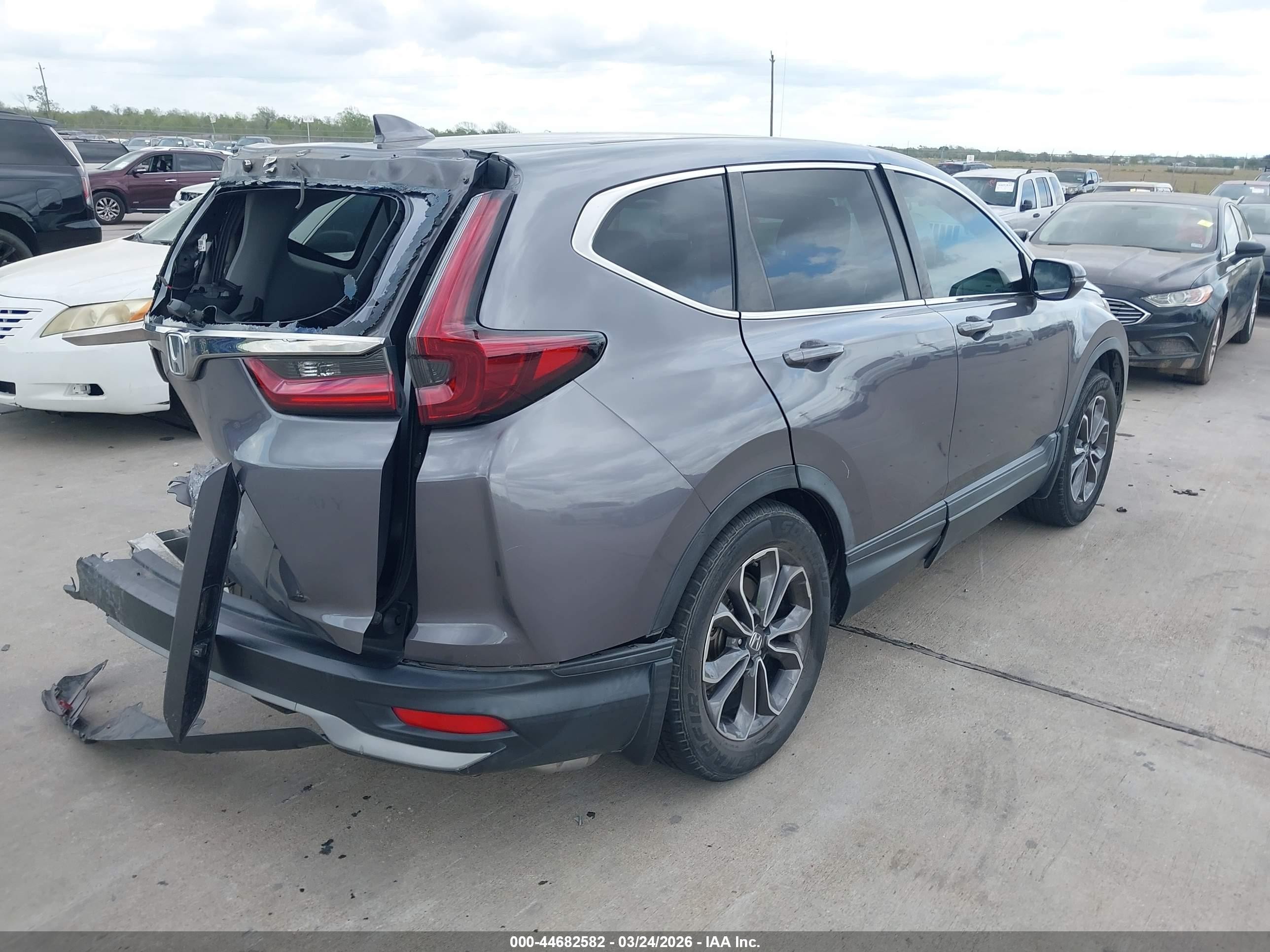 2020 Honda Cr-v 2wd Ex Gray vin: 7FARW1H54LE004543