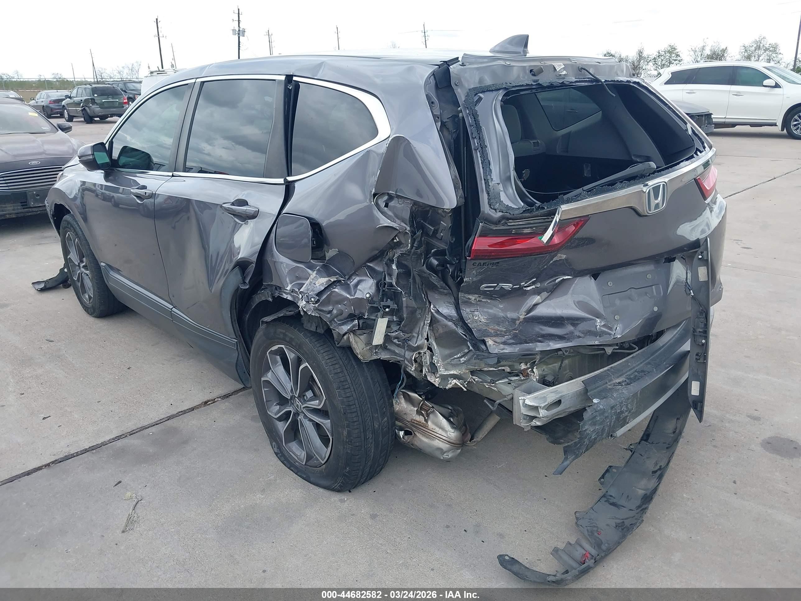 2020 Honda Cr-v 2wd Ex Gray vin: 7FARW1H54LE004543