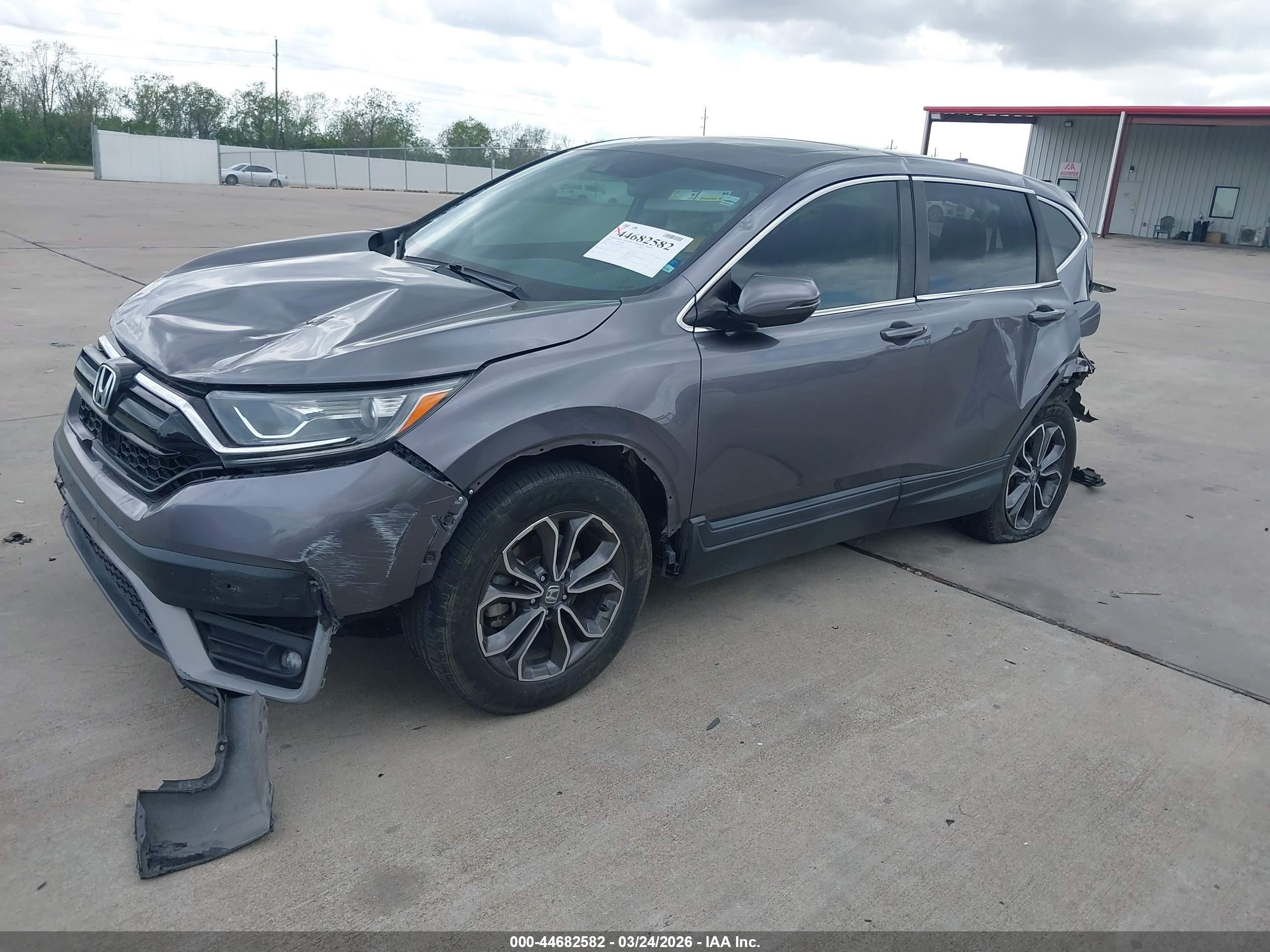 2020 Honda Cr-v 2wd Ex Gray vin: 7FARW1H54LE004543