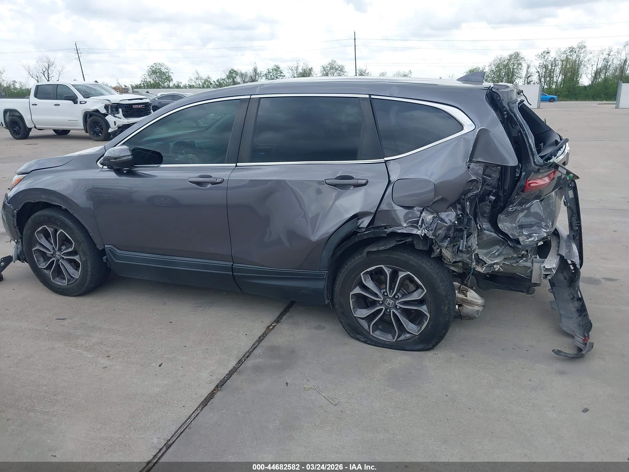 2020 Honda Cr-v 2wd Ex Gray vin: 7FARW1H54LE004543