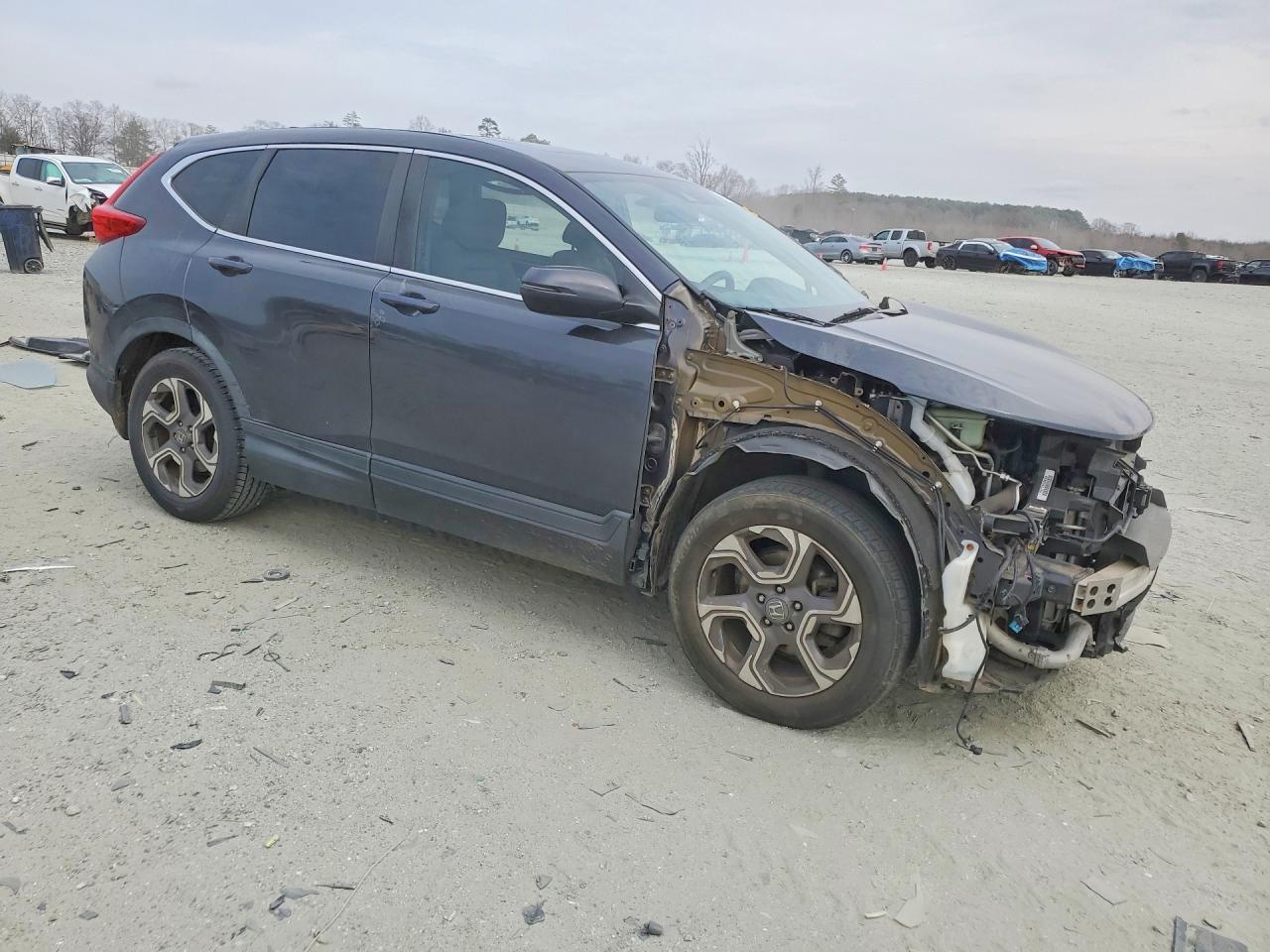 2017 Honda Cr-v Ex Charcoal vin: 7FARW1H55HE027417