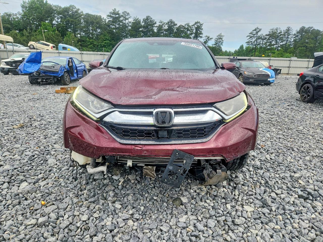 2019 Honda Cr-v Ex Бордовый vin: 7FARW1H55KE004890