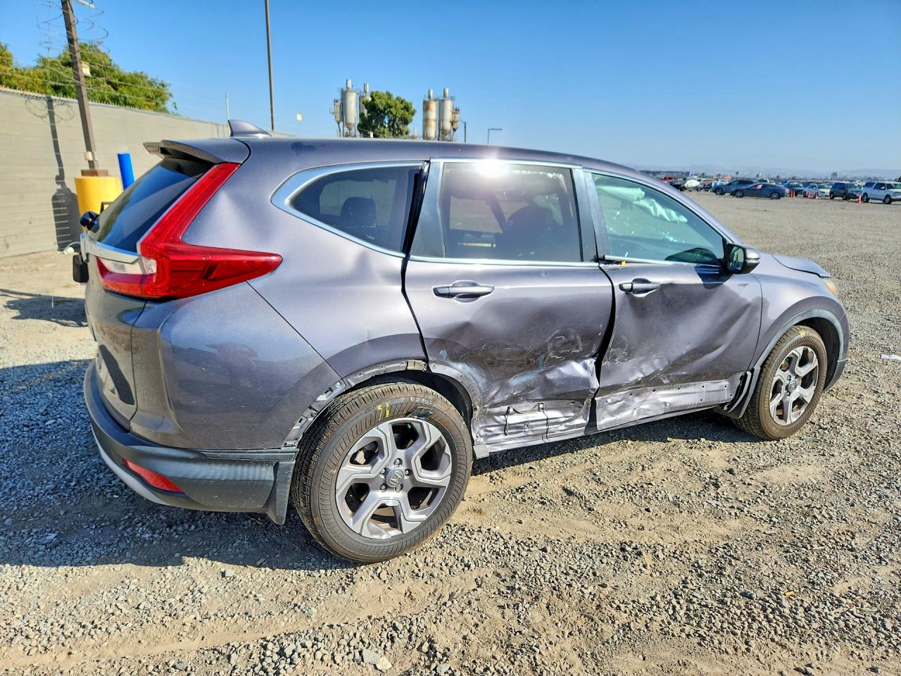 2019 Honda Cr-v Ex Silver vin: 7FARW1H56KE033668