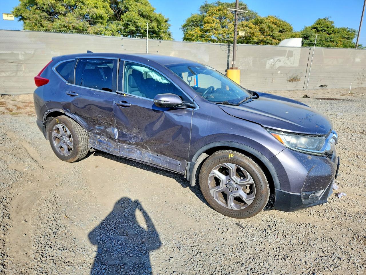 2019 Honda Cr-v Ex Silver vin: 7FARW1H56KE033668