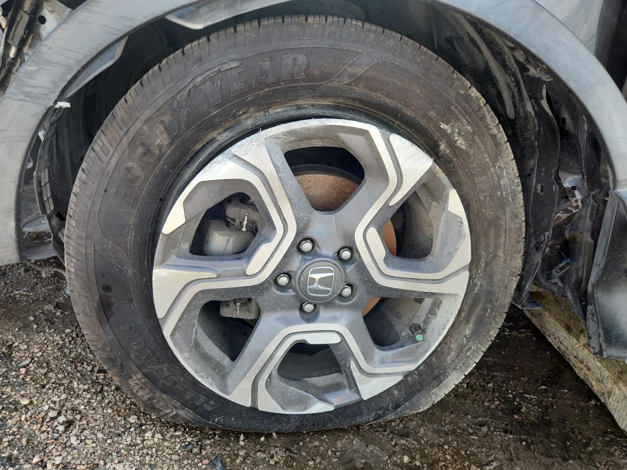 2019 Honda Cr-v Ex Charcoal vin: 7FARW1H58KE001479 Damage: Left Front Wheel, Curb Rash, > 12 Inches