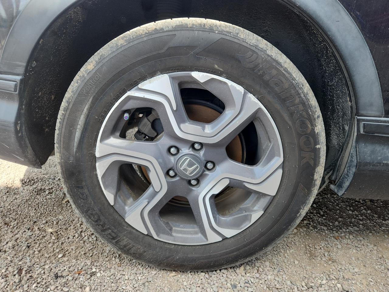 2019 Honda Cr-v Ex Charcoal vin: 7FARW1H58KE001479 Damage: Right Rear Wheel, Curb Rash, > 12 Inches