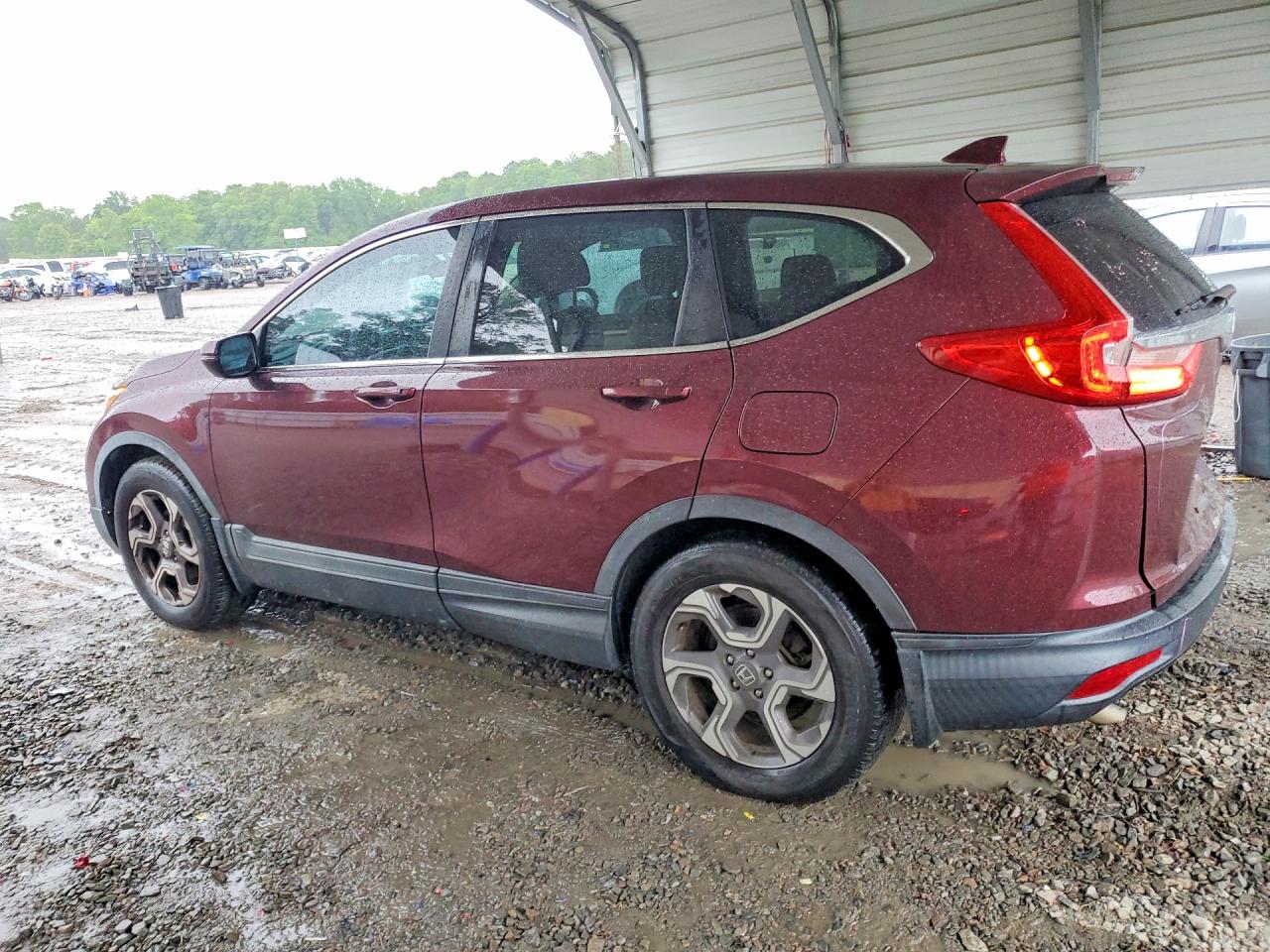 2017 Honda Cr-v Ex Maroon vin: 7FARW1H5XHE025839