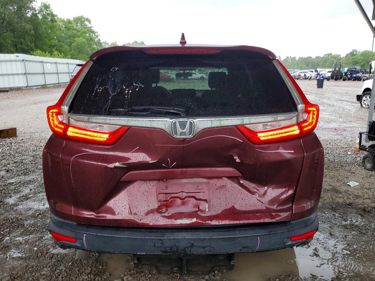 2017 Honda Cr-v Ex Maroon vin: 7FARW1H5XHE025839