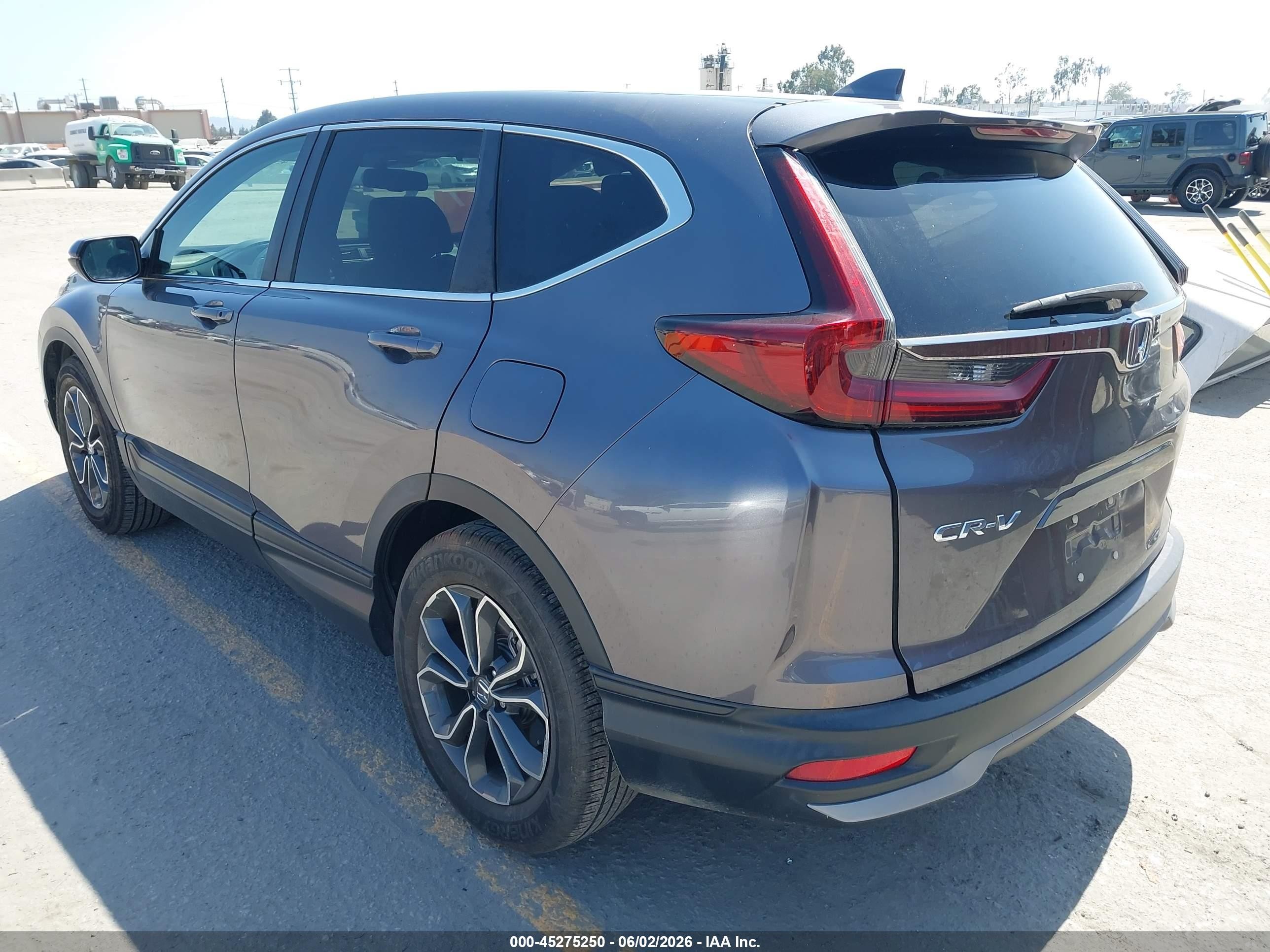 2022 Honda Cr-v 2wd Ex-l Gray vin: 7FARW1H80NE006674