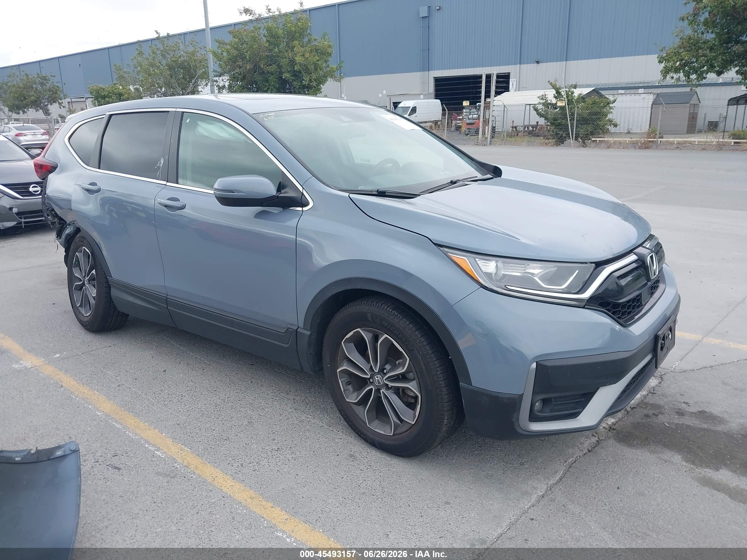2022 Honda Cr-v 2wd Ex-l Синий vin: 7FARW1H80NE016878
