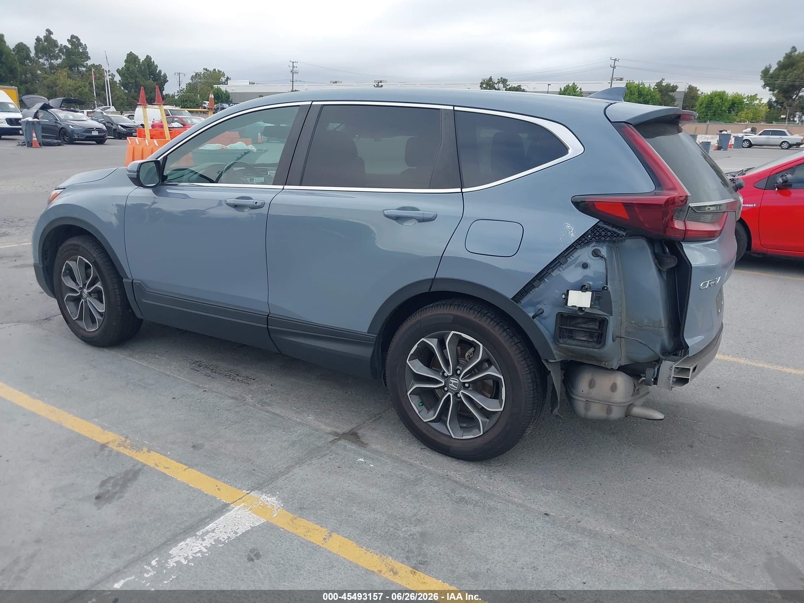 2022 Honda Cr-v 2wd Ex-l Синий vin: 7FARW1H80NE016878