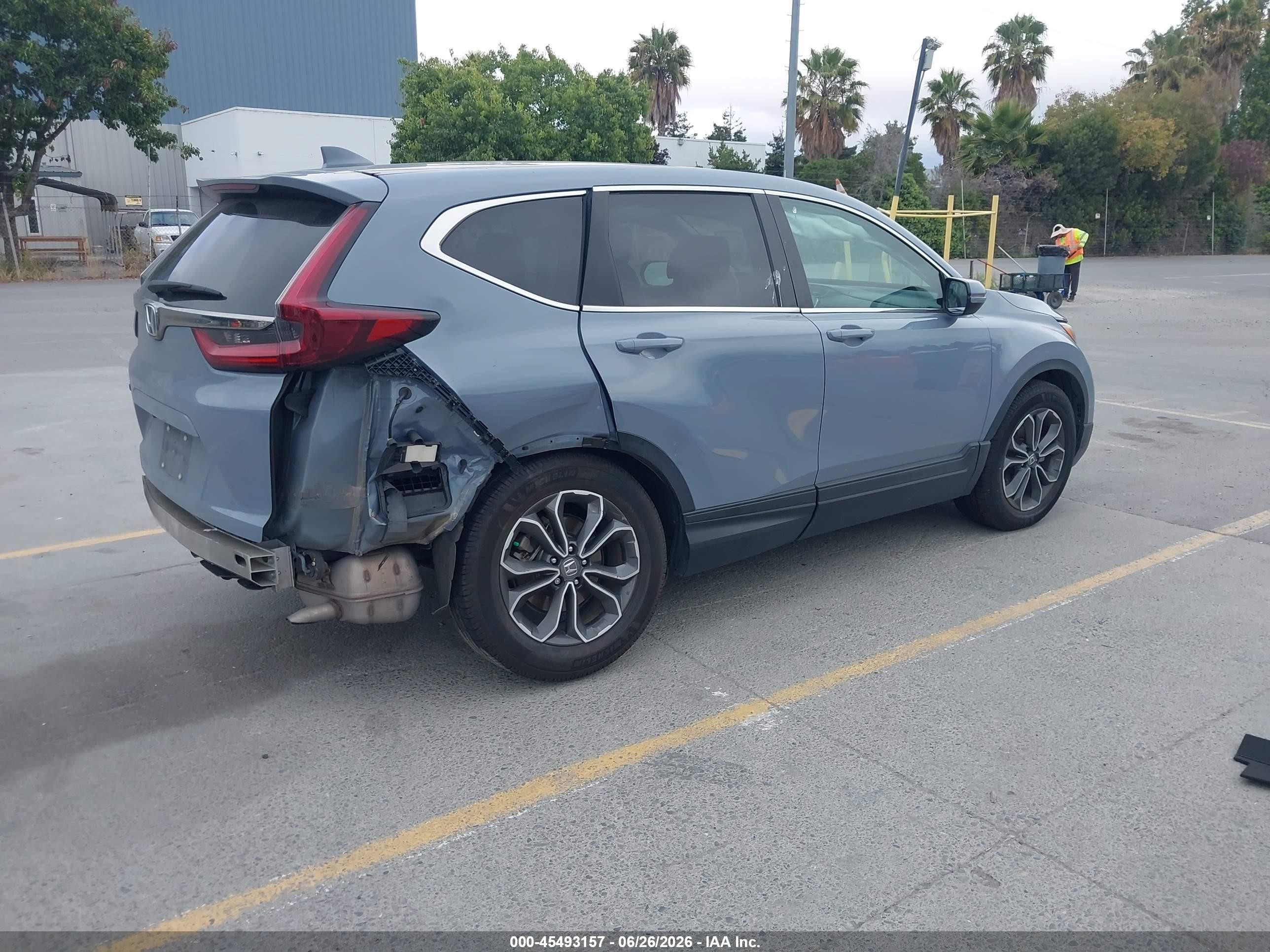 2022 Honda Cr-v 2wd Ex-l Синий vin: 7FARW1H80NE016878