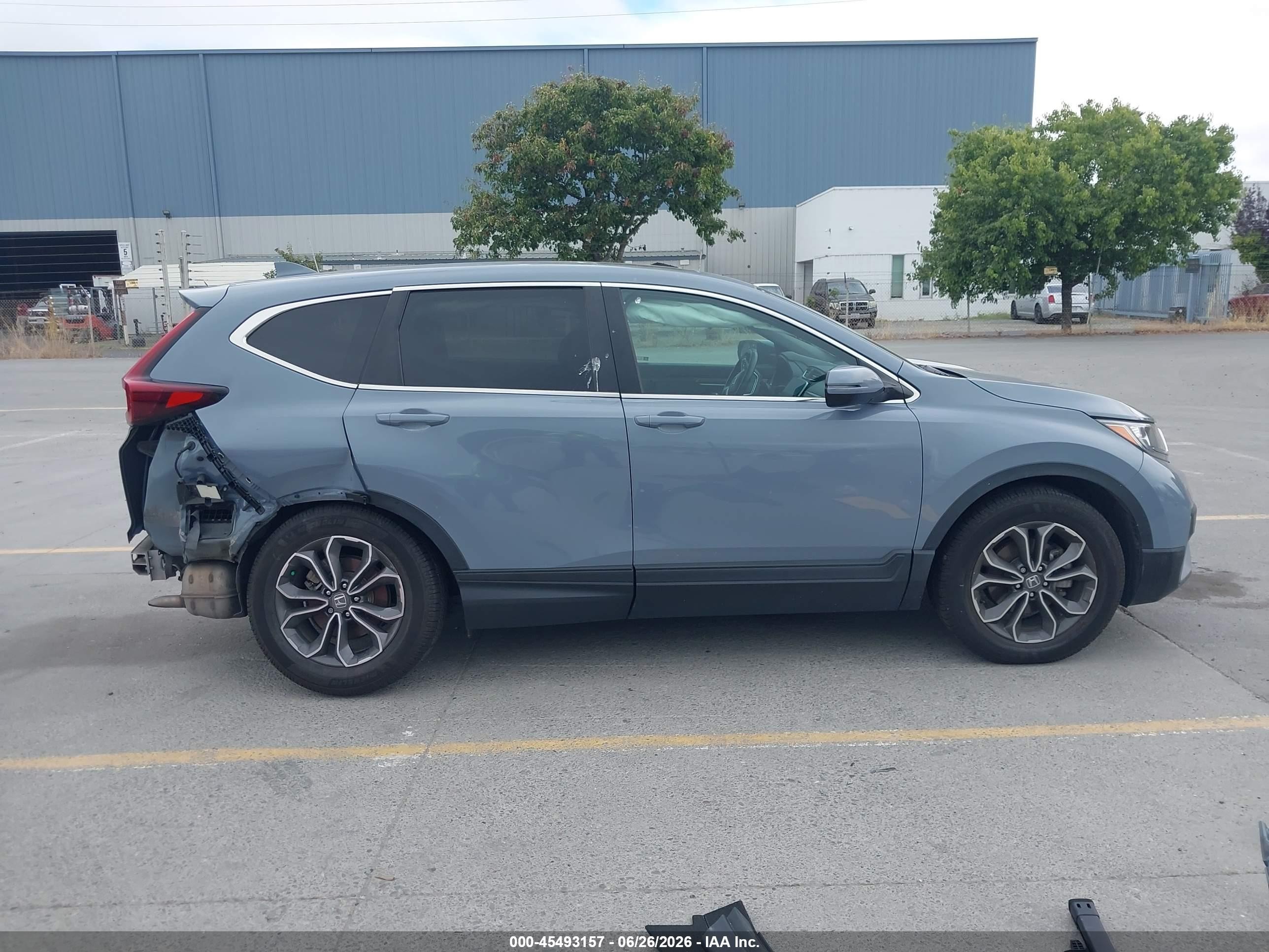 2022 Honda Cr-v 2wd Ex-l Синий vin: 7FARW1H80NE016878