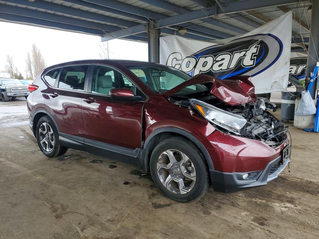2018 Honda Cr-v Exl Burgundy vin: 7FARW1H83JE054390