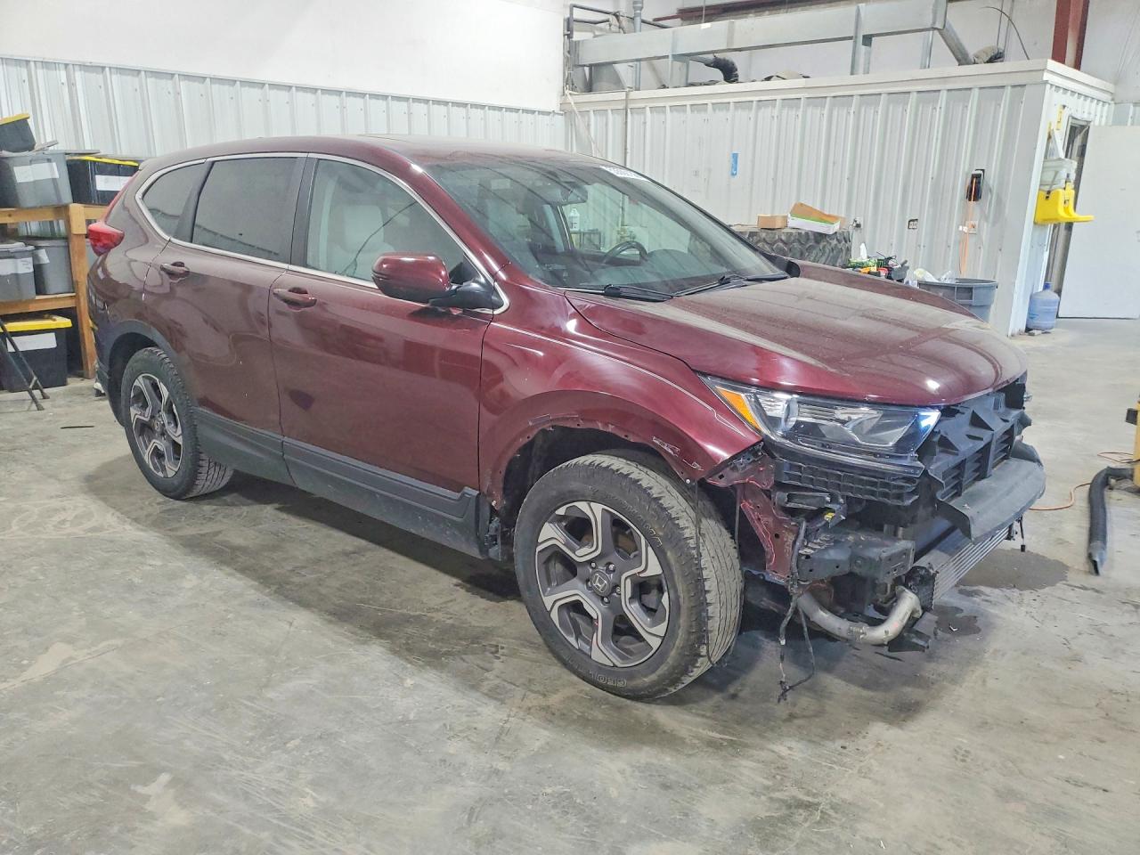 2019 Honda Cr-v Exl Burgundy vin: 7FARW1H83KE012576