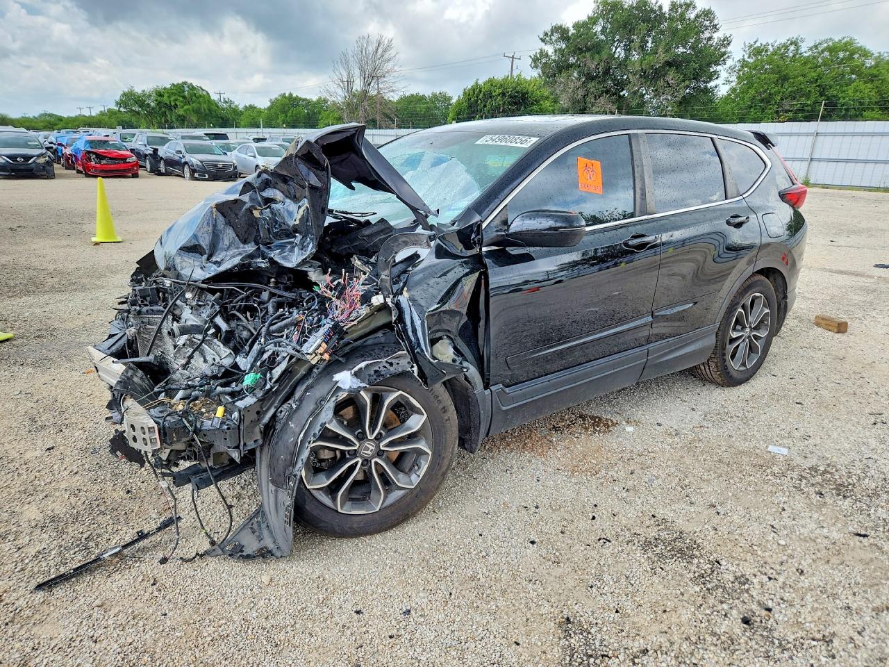 2021 Honda Cr-v Exl Черный vin: 7FARW1H83ME020714