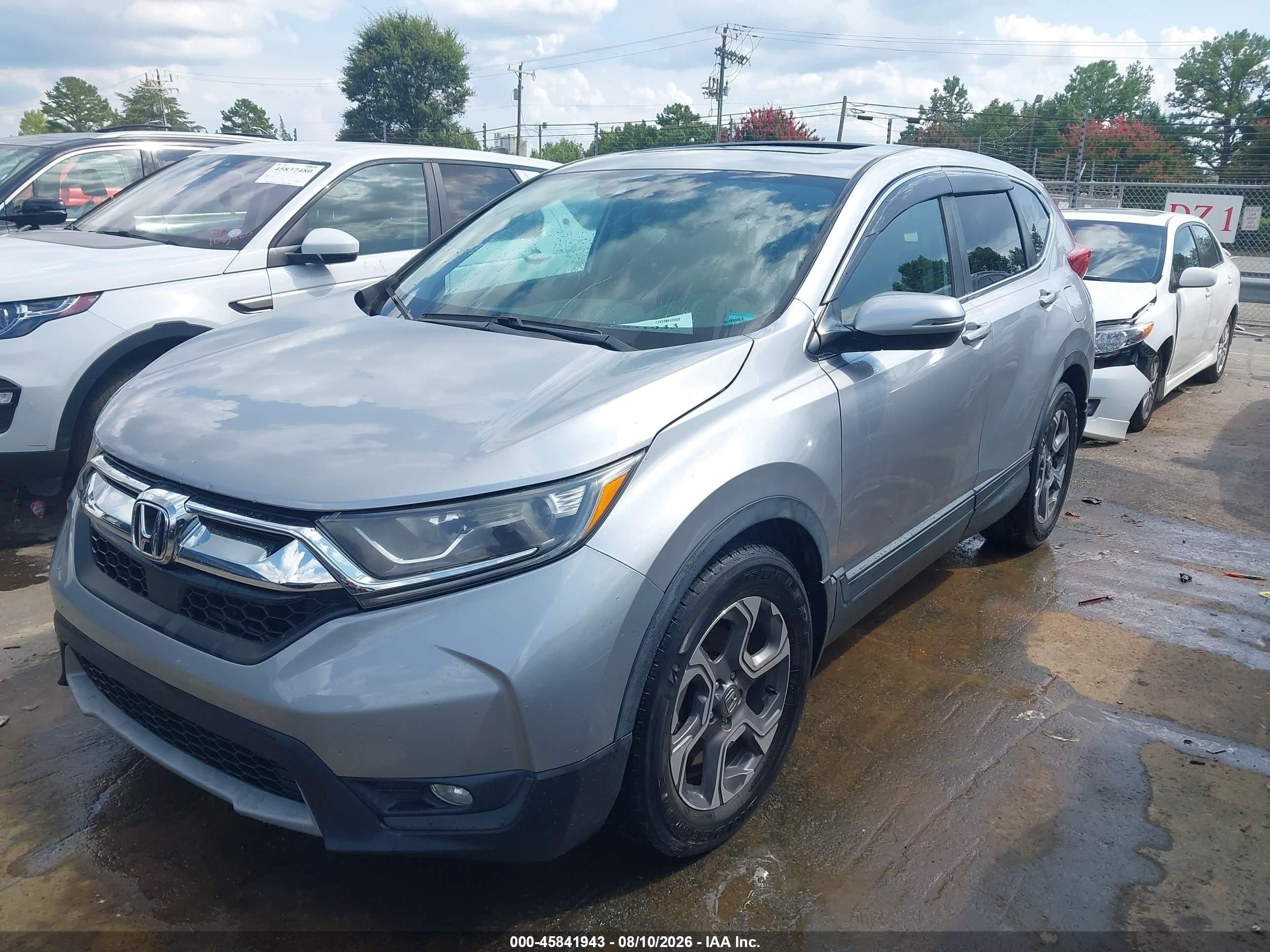 2018 Honda Cr-v Ex-l/ex-l Navi Silver vin: 7FARW1H85JE038319