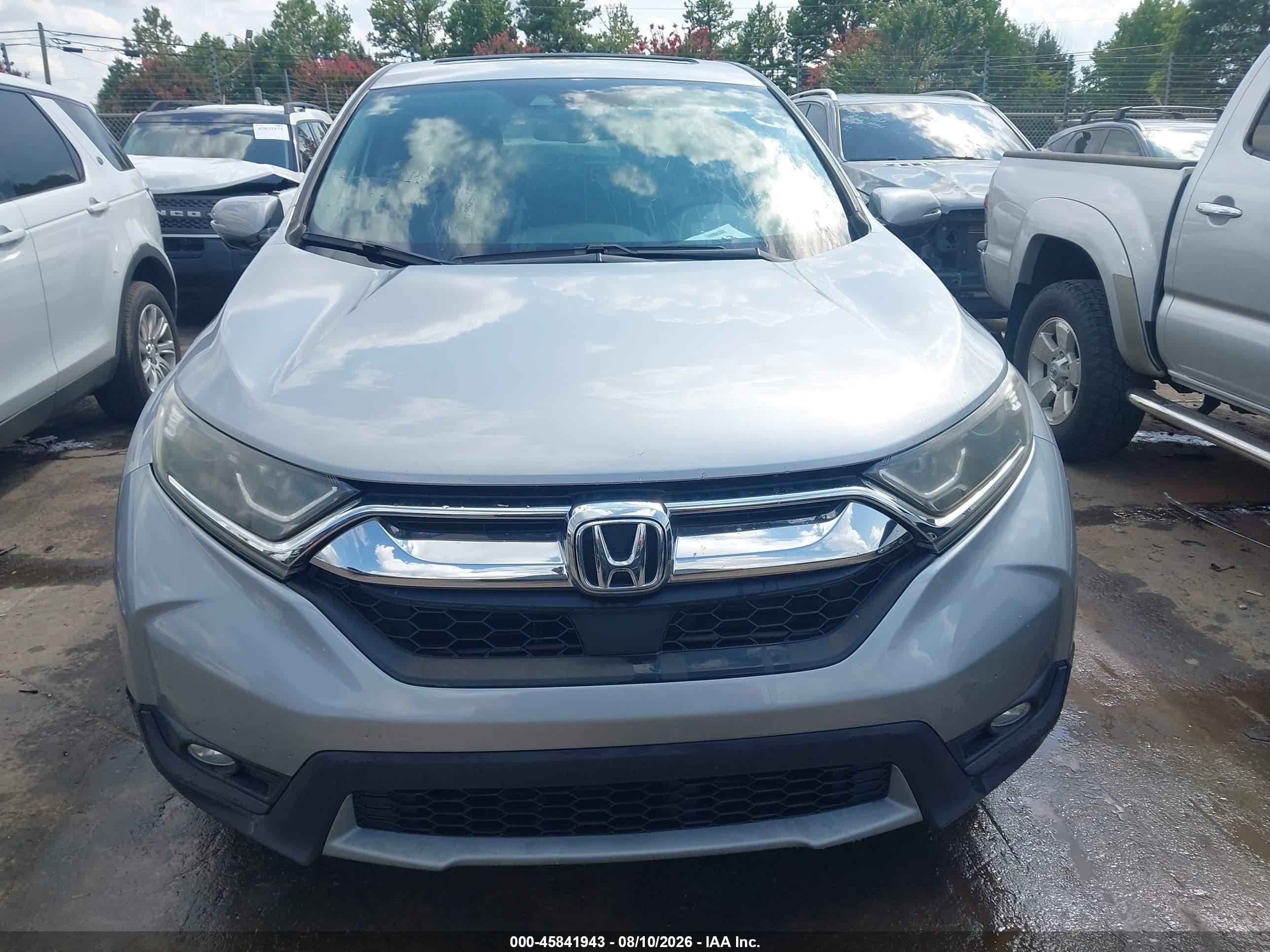 2018 Honda Cr-v Ex-l/ex-l Navi Silver vin: 7FARW1H85JE038319
