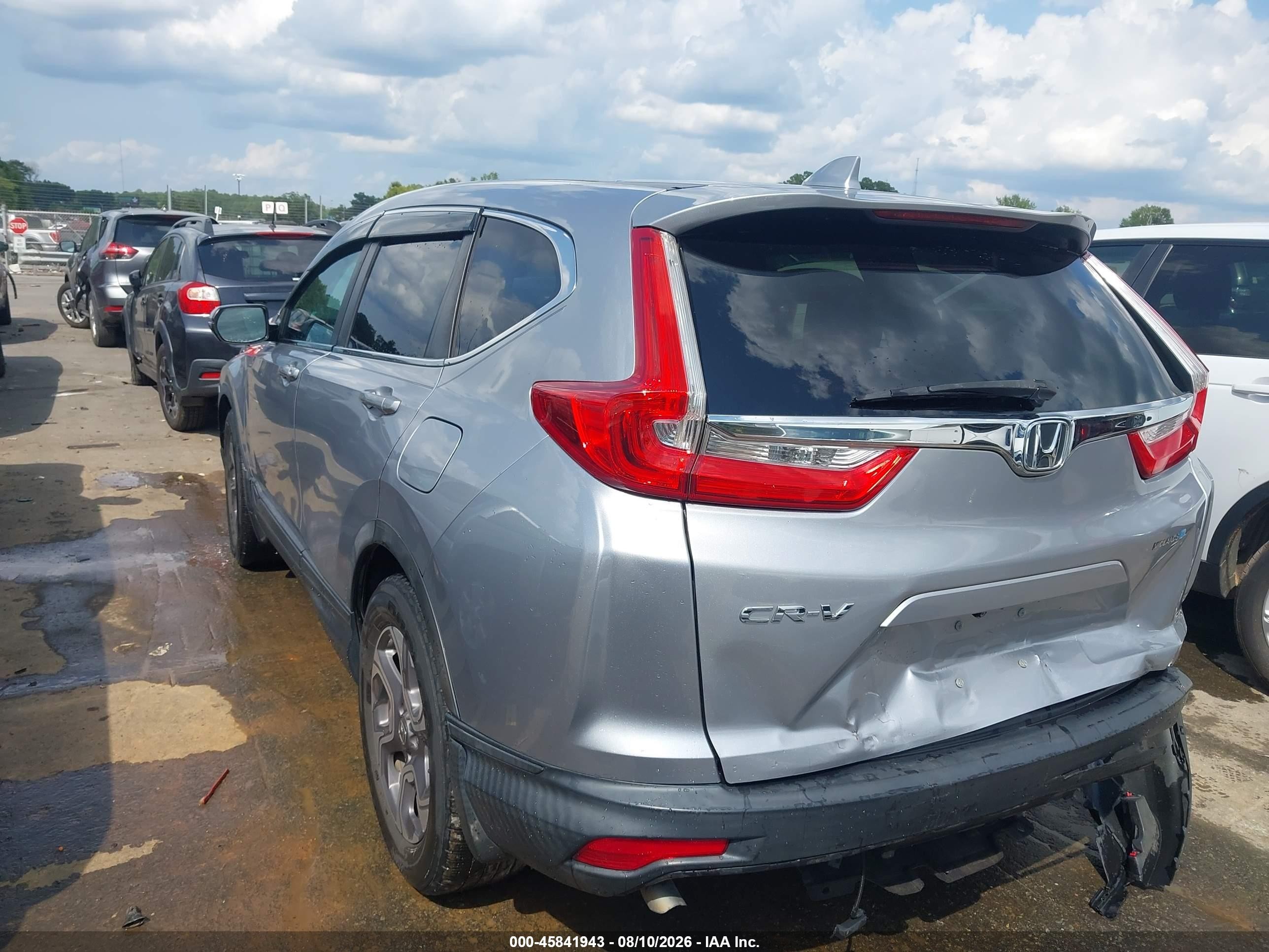 2018 Honda Cr-v Ex-l/ex-l Navi Silver vin: 7FARW1H85JE038319
