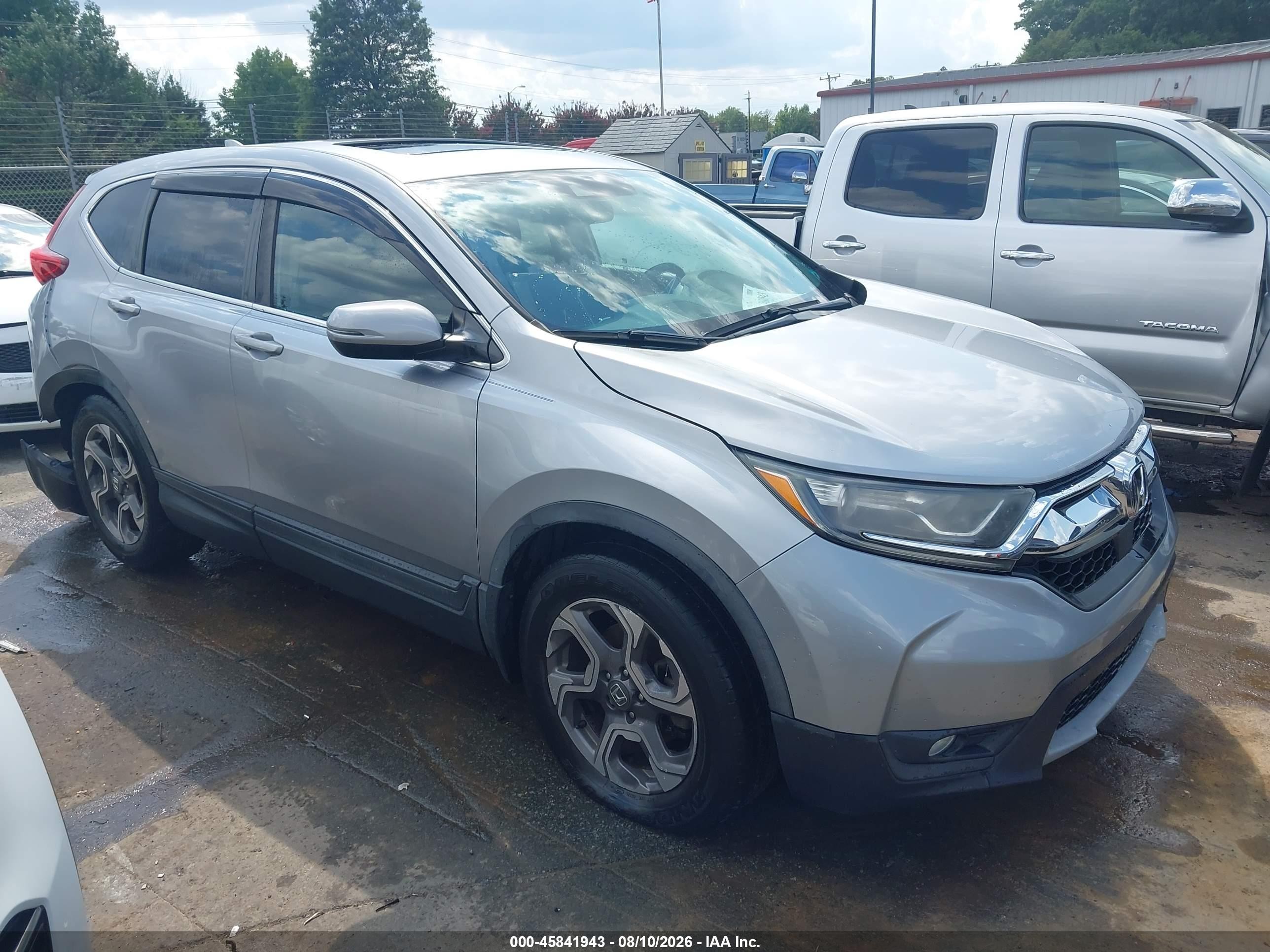 2018 Honda Cr-v Ex-l/ex-l Navi Silver vin: 7FARW1H85JE038319