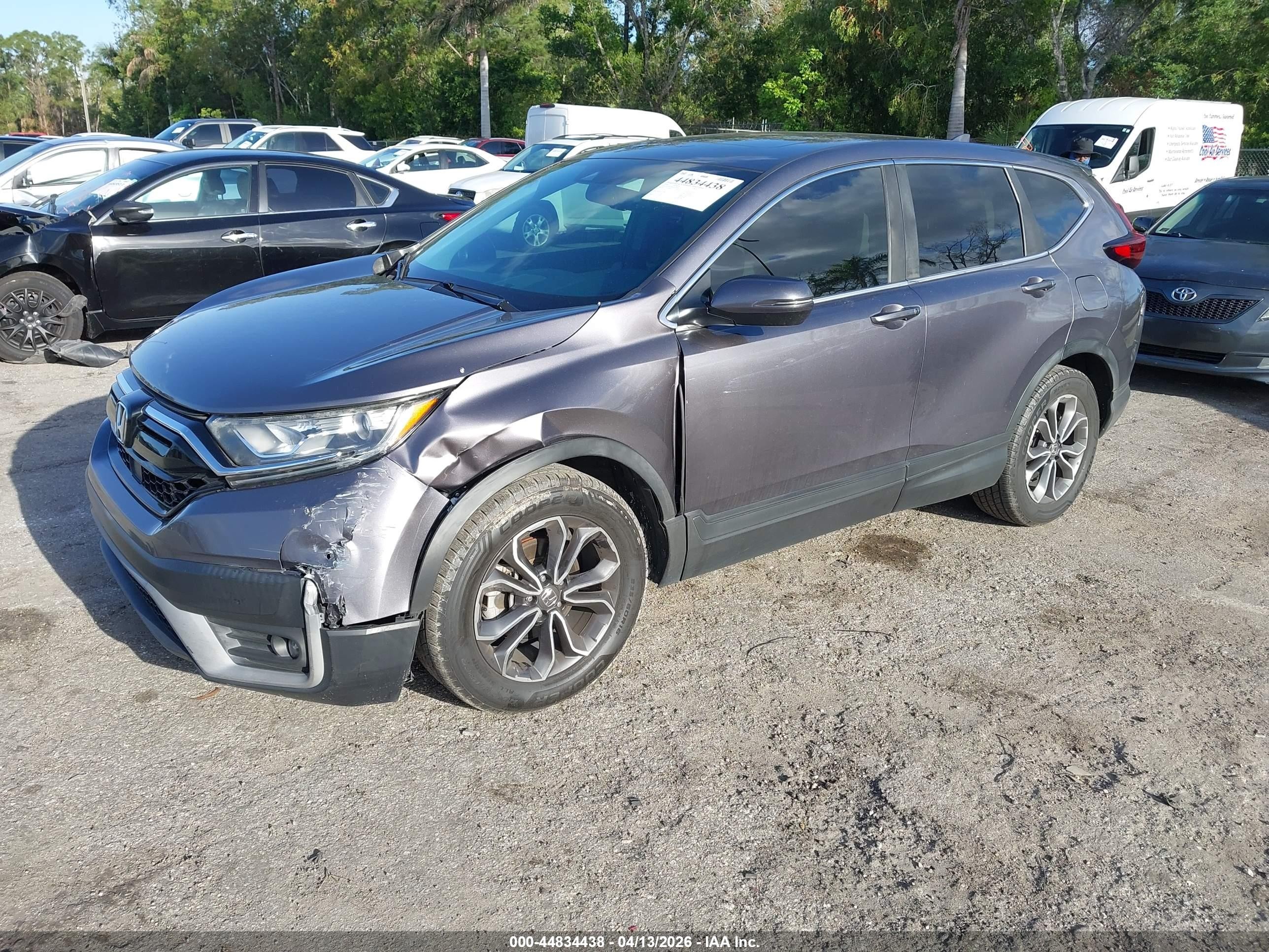 2020 Honda Cr-v 2wd Ex-l Gray vin: 7FARW1H85LE023614