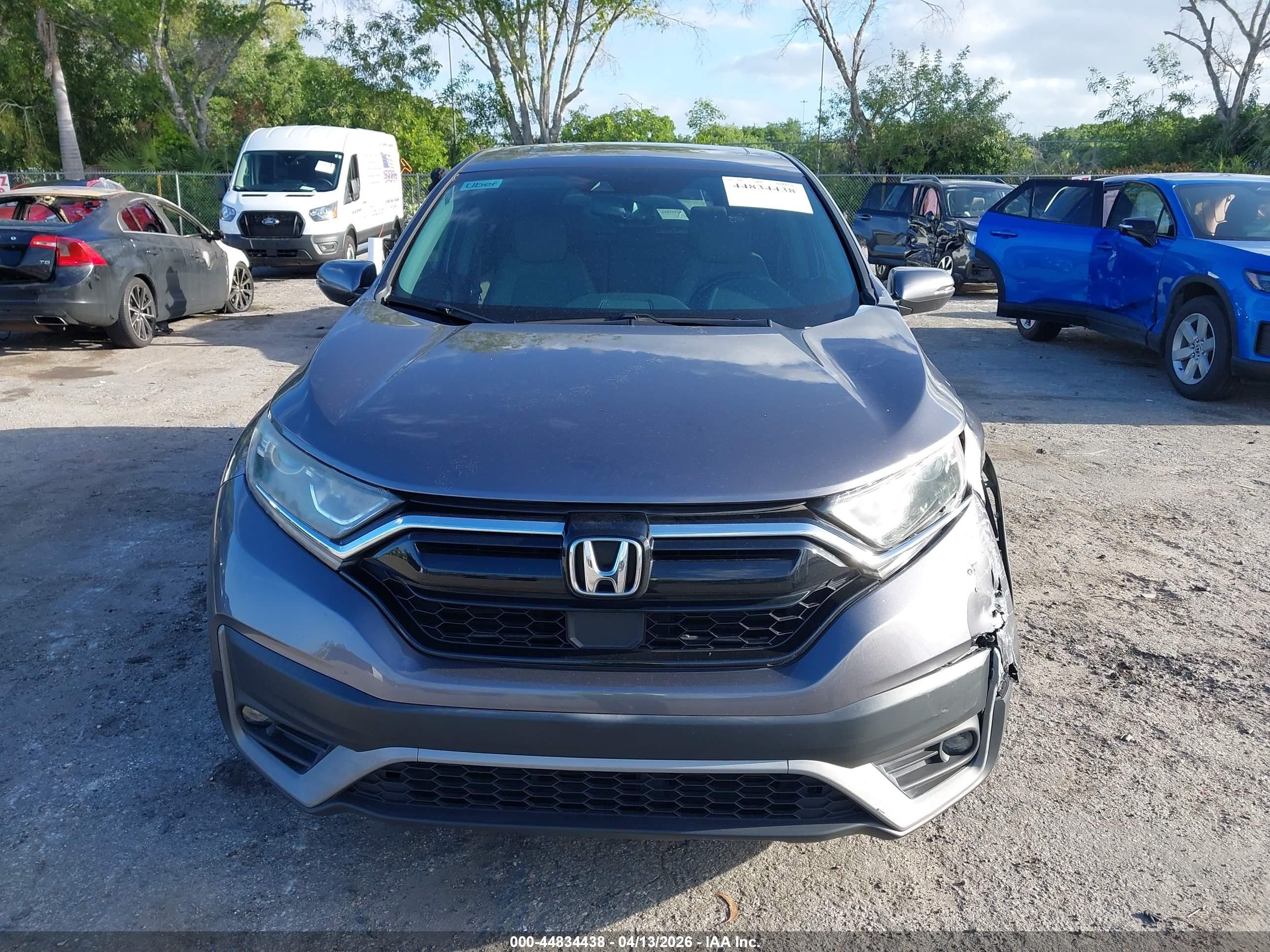 2020 Honda Cr-v 2wd Ex-l Gray vin: 7FARW1H85LE023614