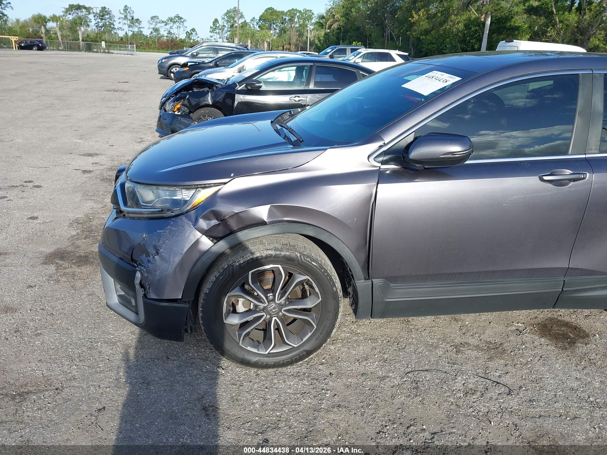 2020 Honda Cr-v 2wd Ex-l Gray vin: 7FARW1H85LE023614