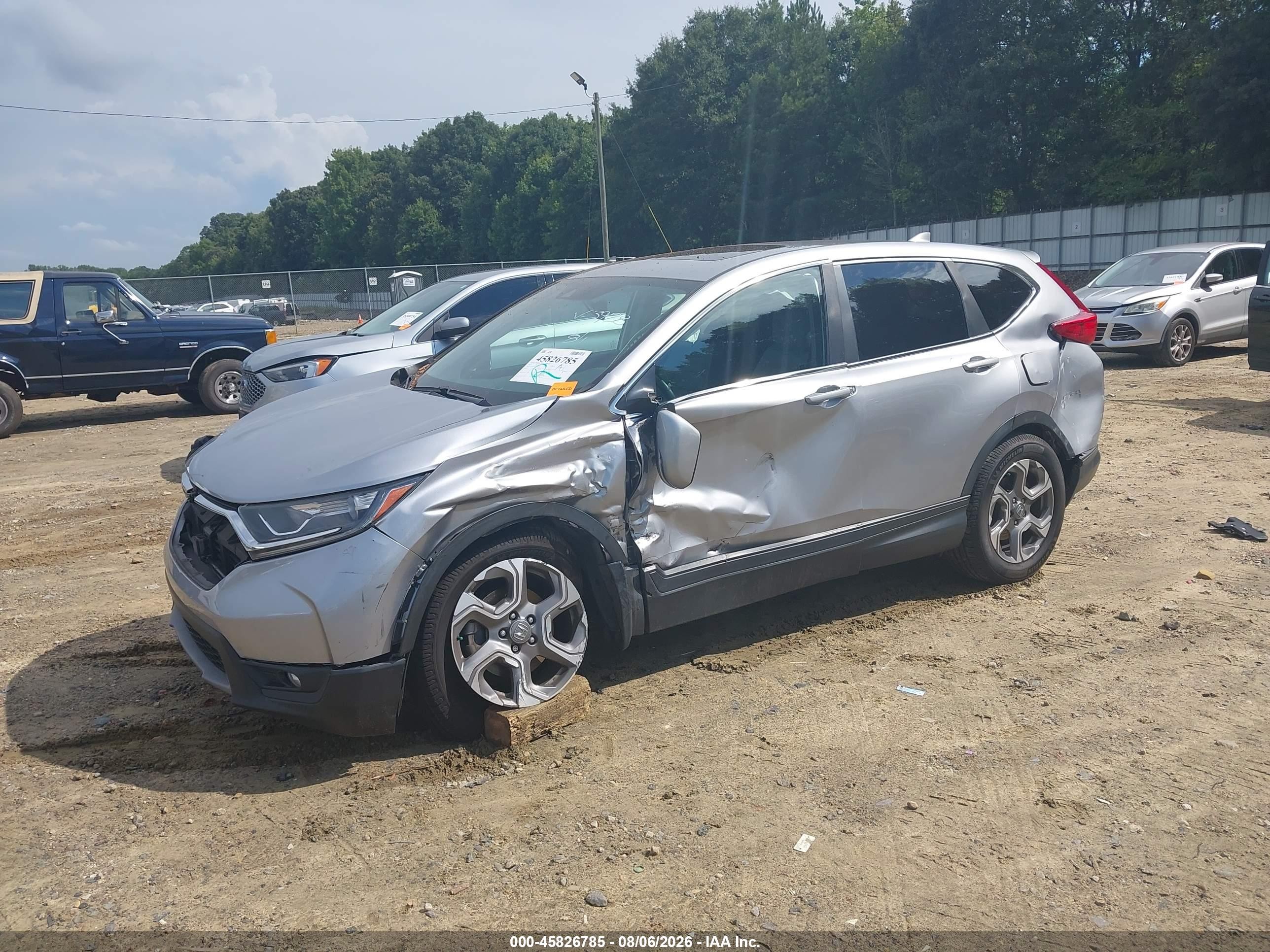 2017 Honda Cr-v Ex-l/ex-l Navi Silver vin: 7FARW1H86HE003928