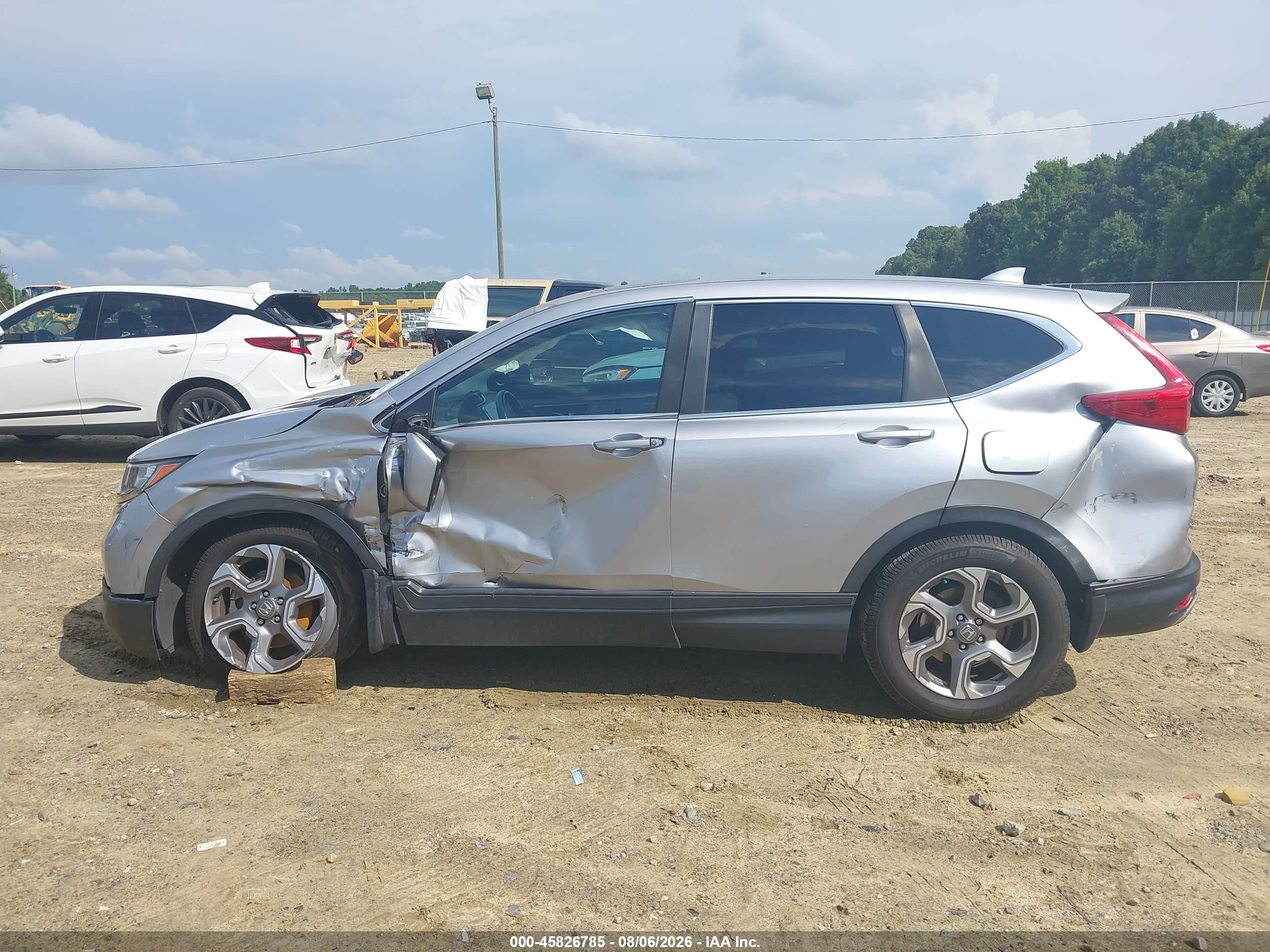 2017 Honda Cr-v Ex-l/ex-l Navi Silver vin: 7FARW1H86HE003928