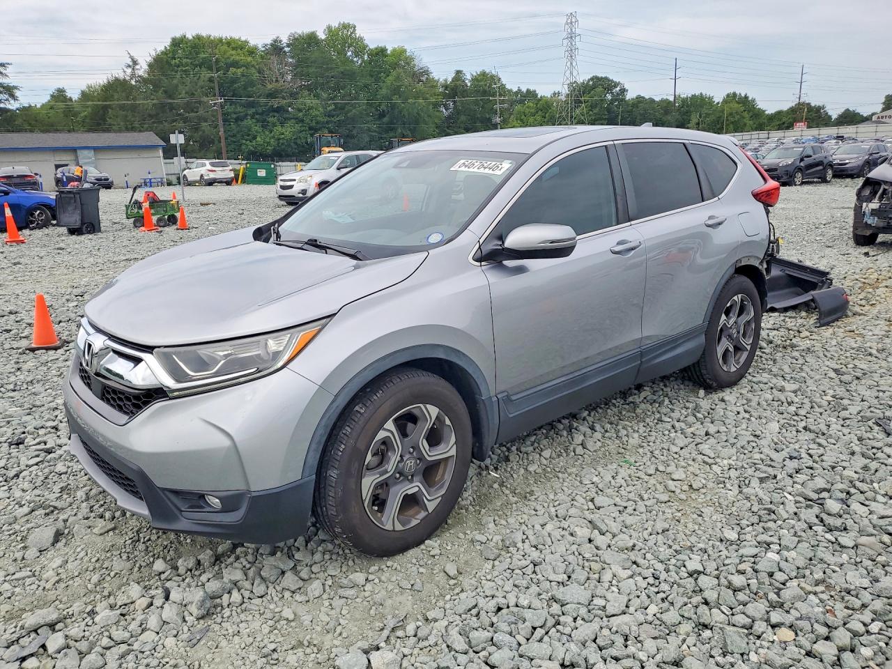 2018 Honda Cr-v Exl Серебряный vin: 7FARW1H86JE038720