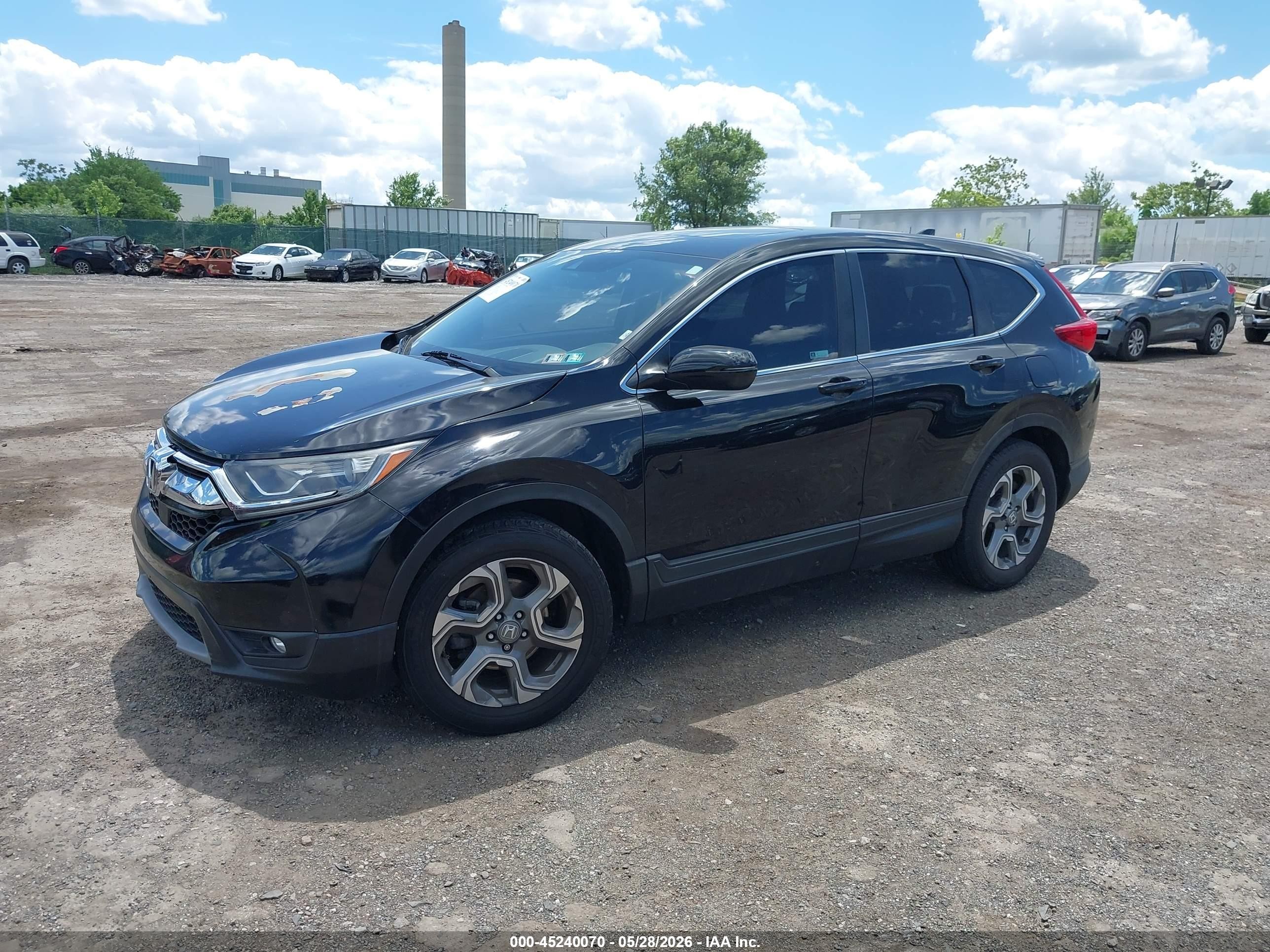 2018 Honda Cr-v Ex-l/ex-l Navi Черный vin: 7FARW1H89JE001791