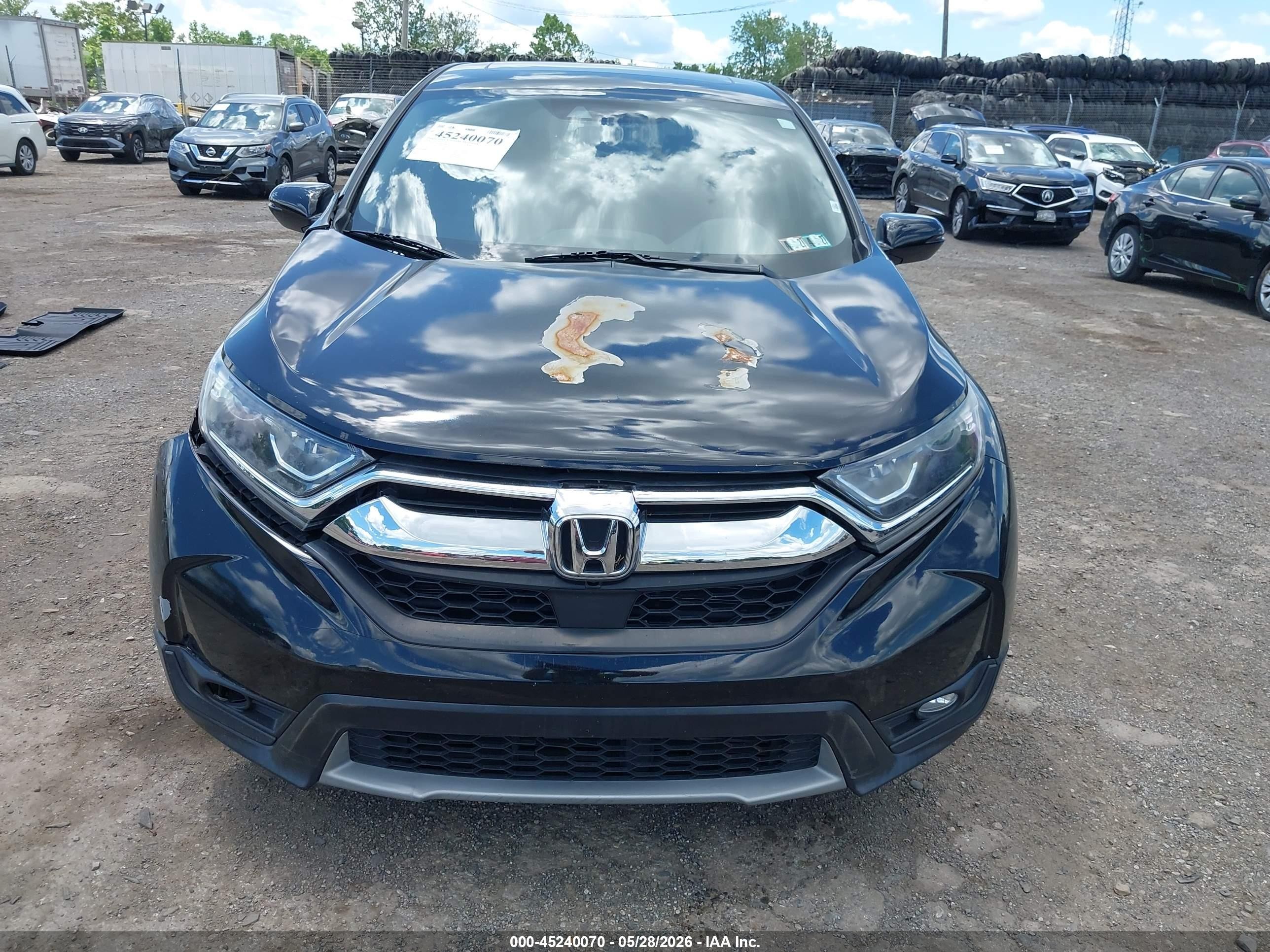 2018 Honda Cr-v Ex-l/ex-l Navi Черный vin: 7FARW1H89JE001791