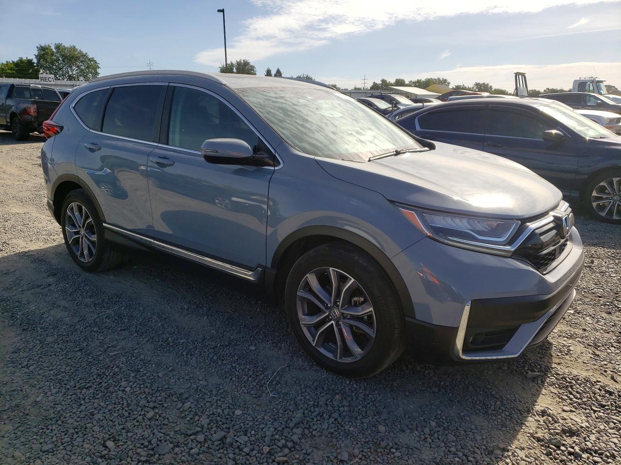 2020 Honda Cr-v Touring Blue vin: 7FARW1H98LE010865