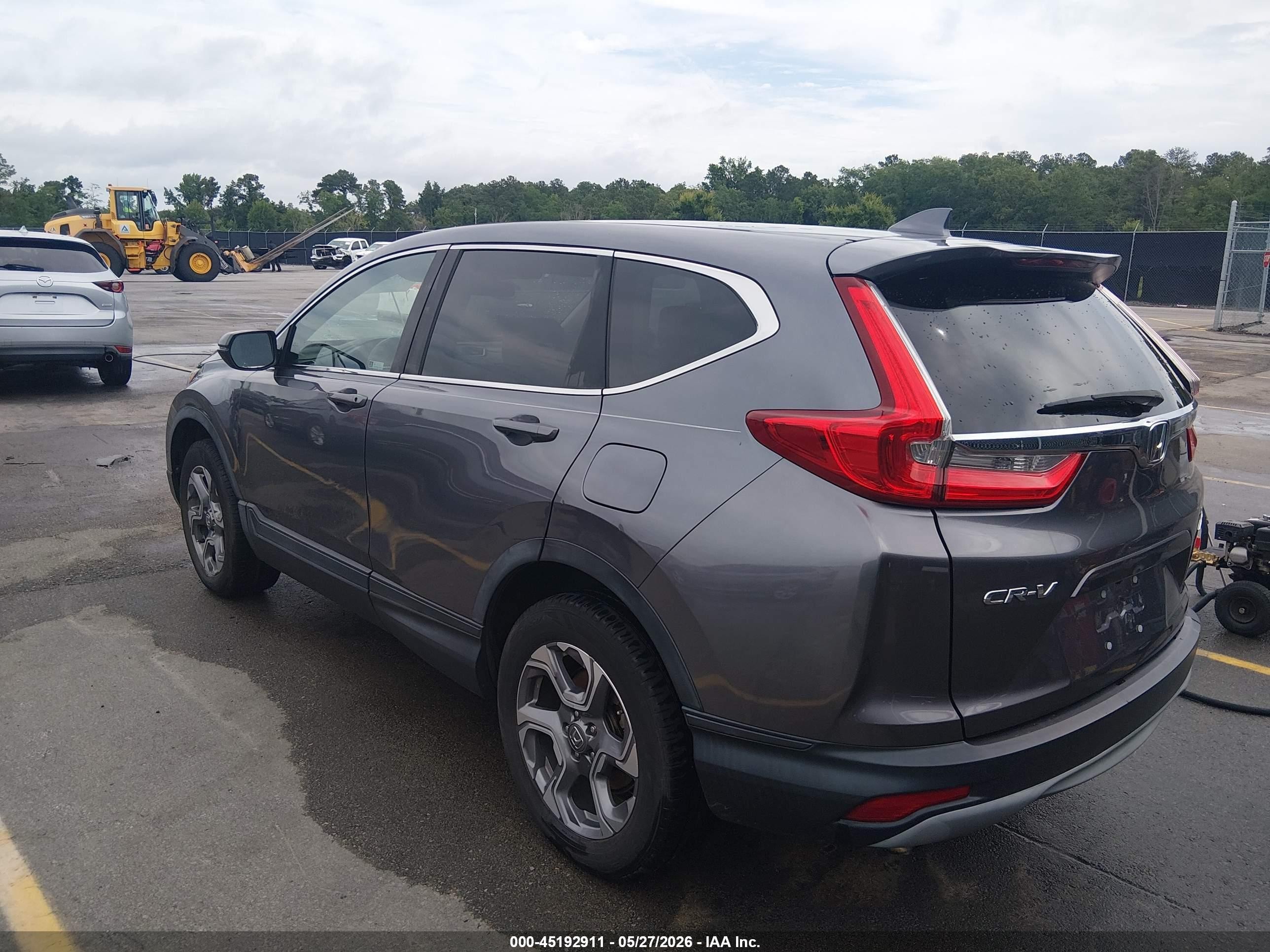 2018 Honda Cr-v Ex Gray vin: 7FARW2H51JE027684
